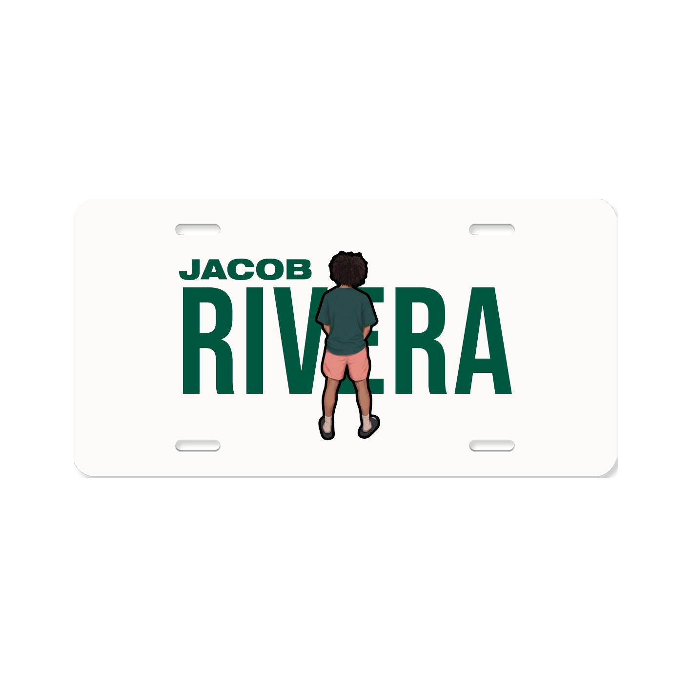 License Plate — Player Name in Classic