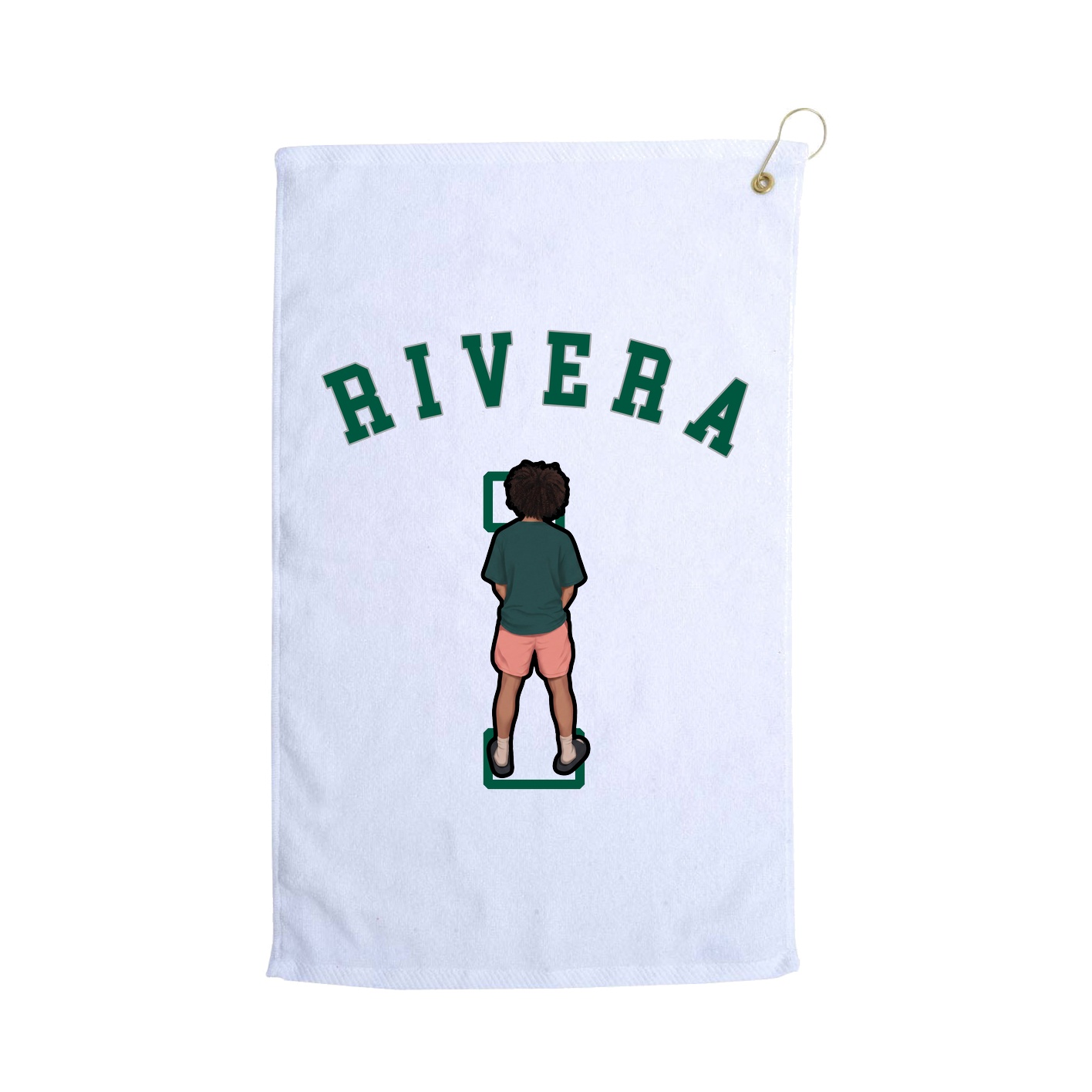 Golf Towel — Shirsey Arch in White