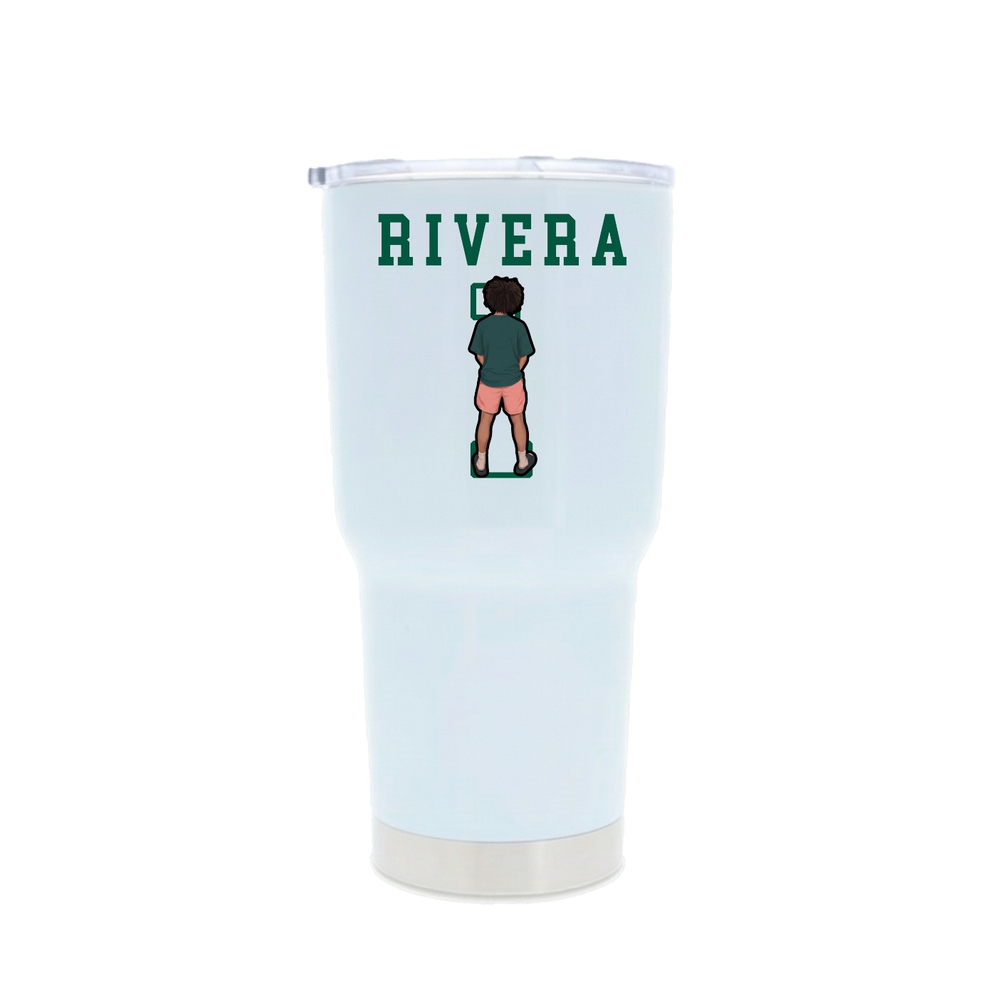 30oz Stainless Steel Tumbler — Shirsey in White