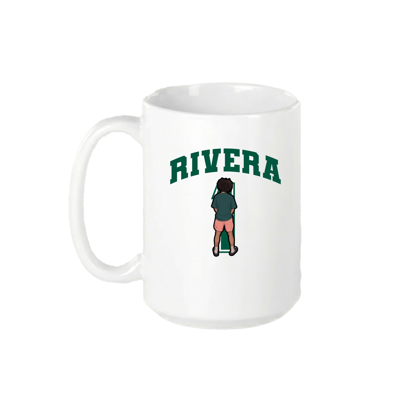 15oz Coffee Mug — Number in White