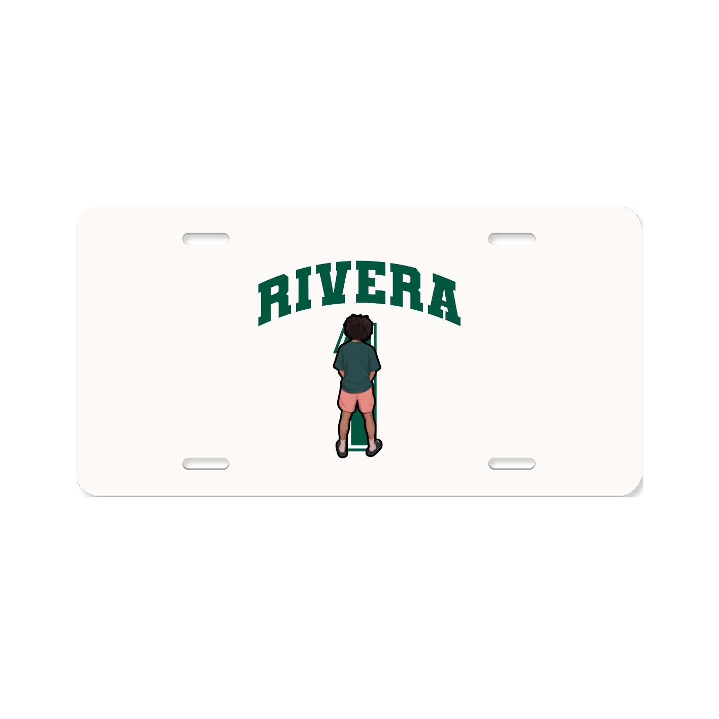 License Plate — Number in Classic