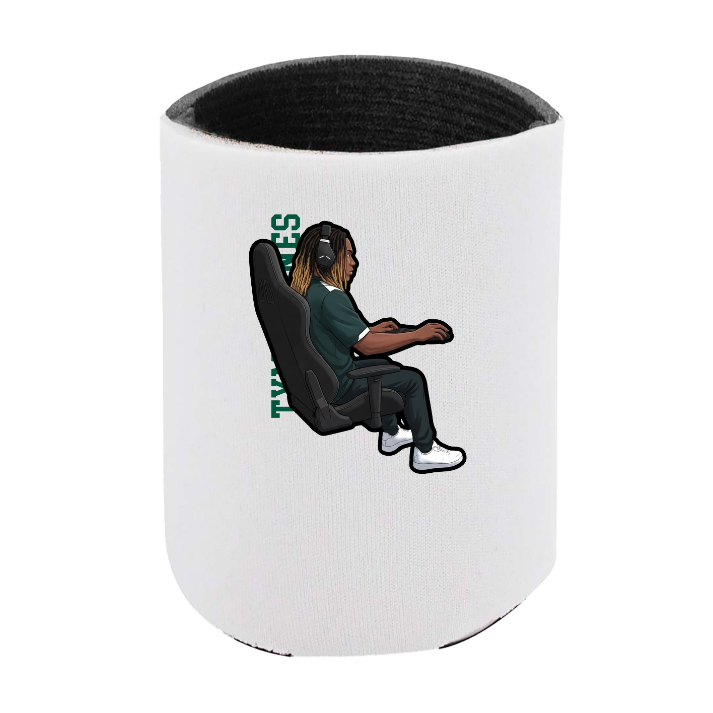 Can Holder — Name Vertical in White