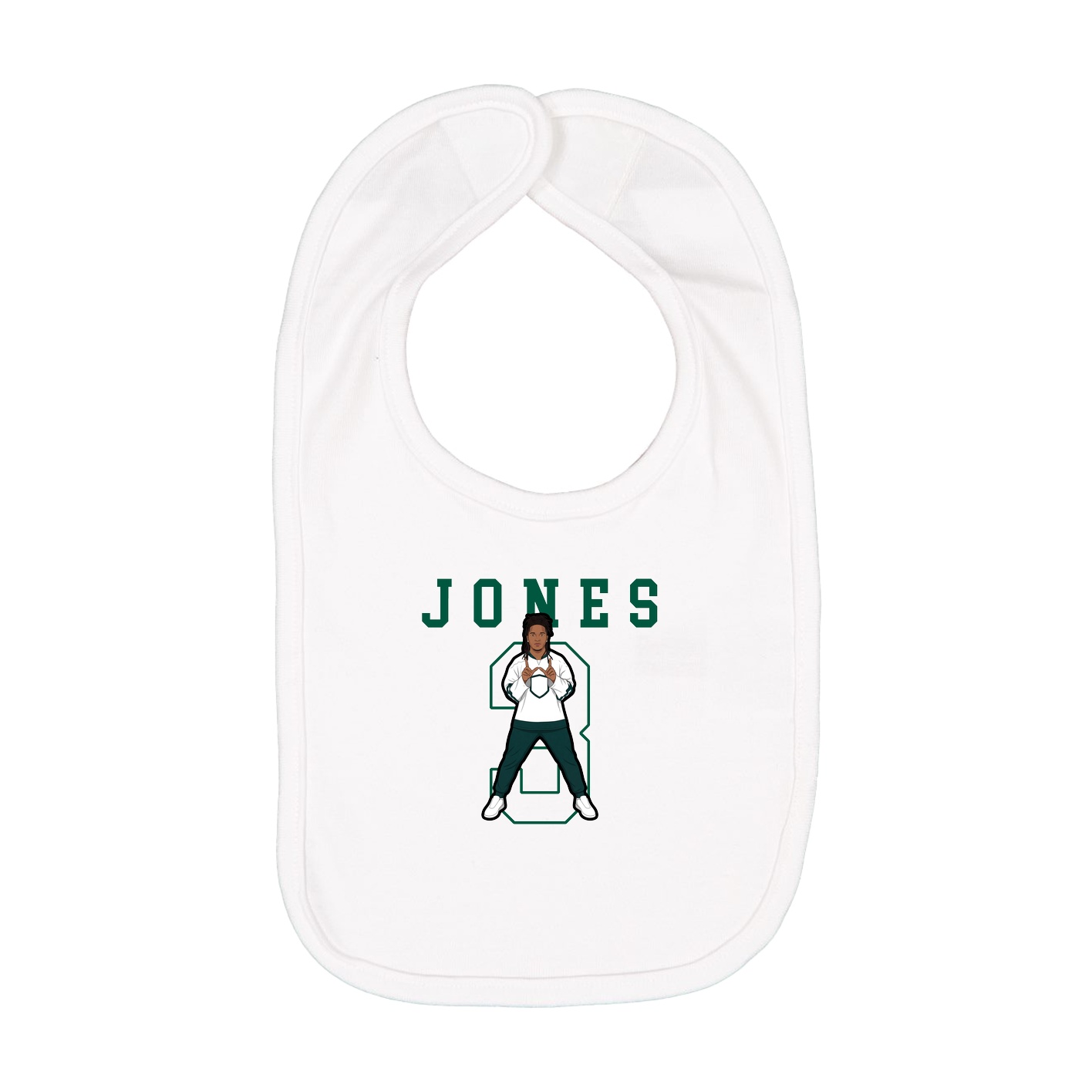 Infant Bib — Shirsey in White