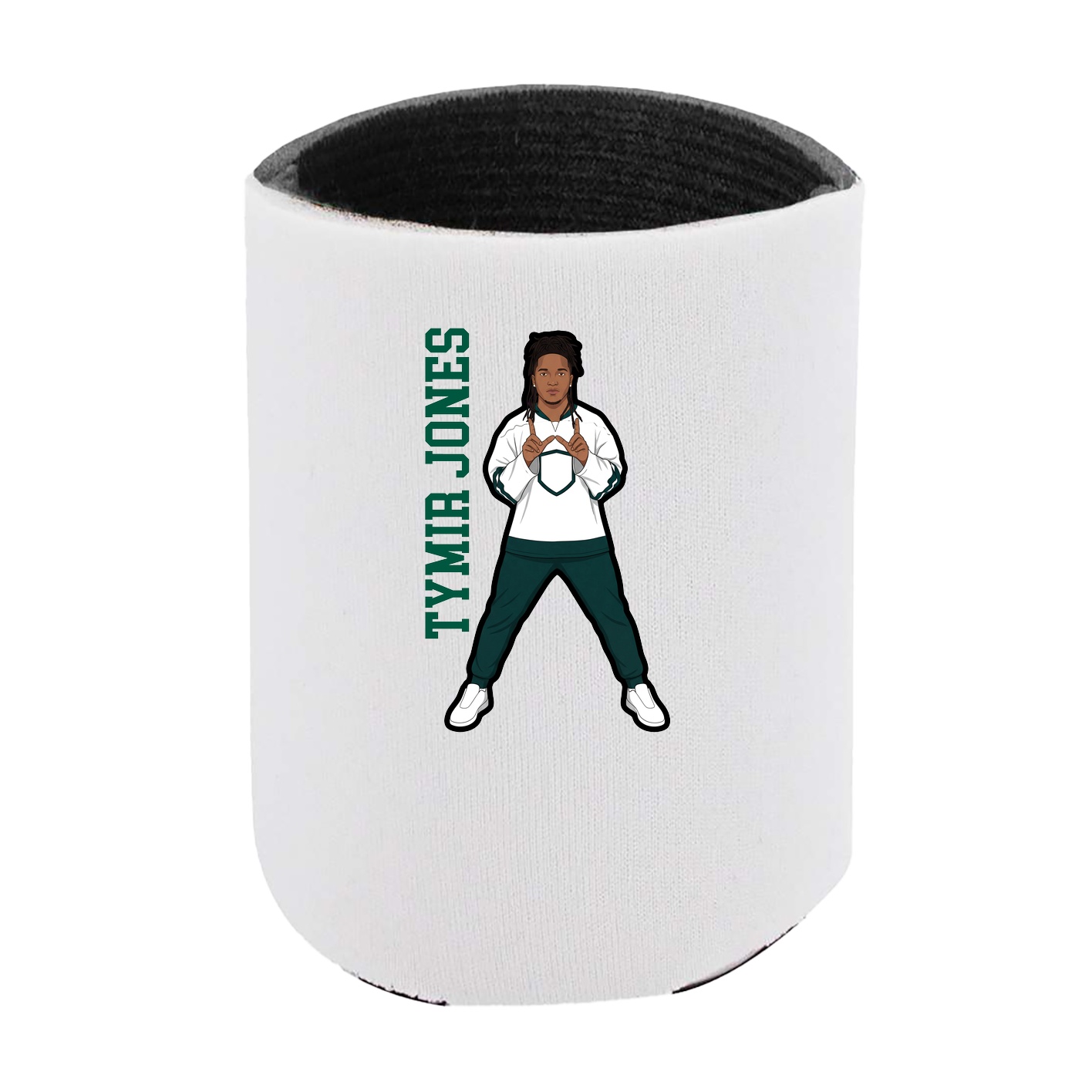 Can Holder — Name Vertical in White