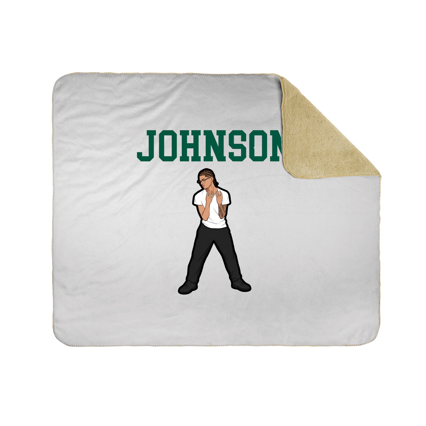 Throw Blanket — Shirsey in White