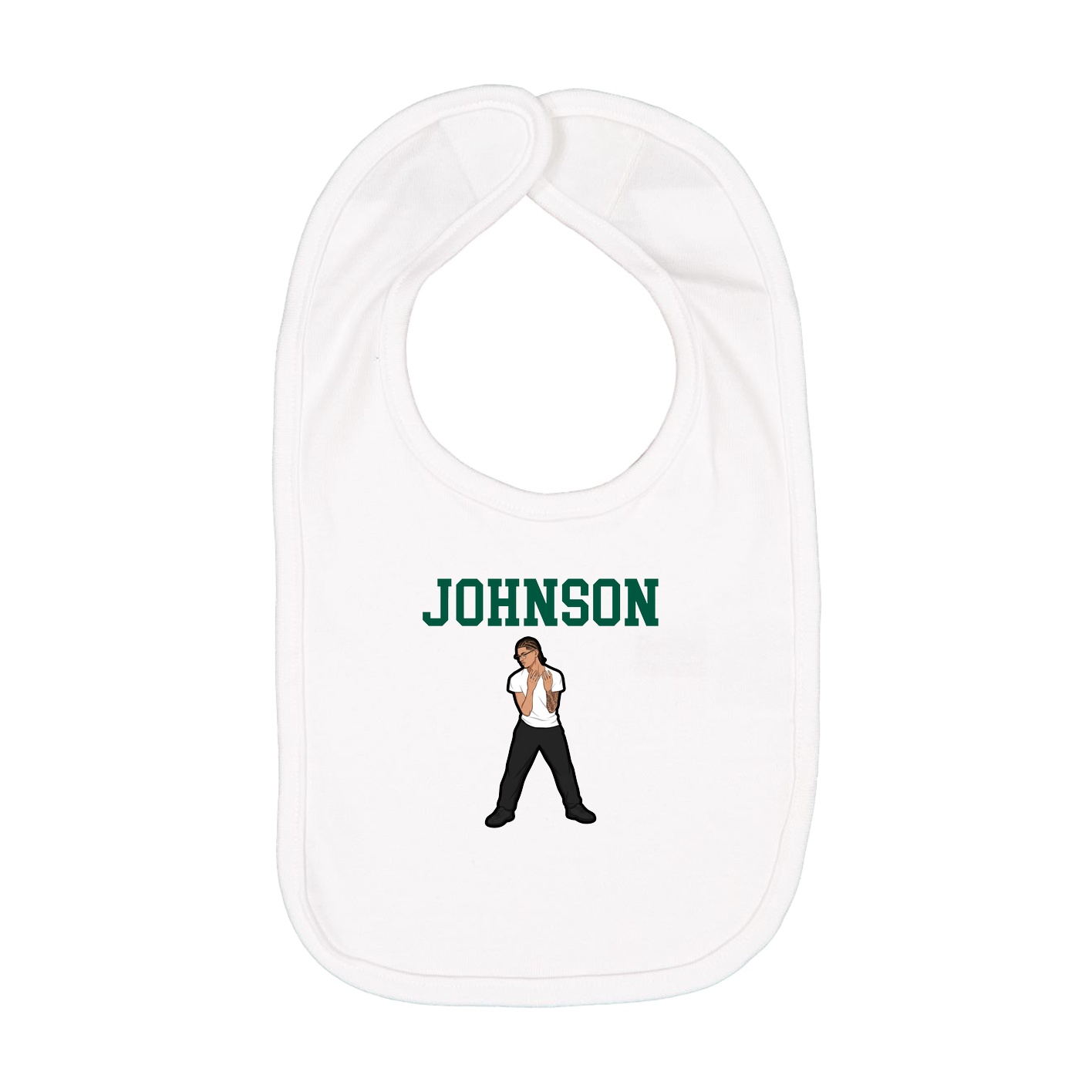 Infant Bib — Shirsey in White