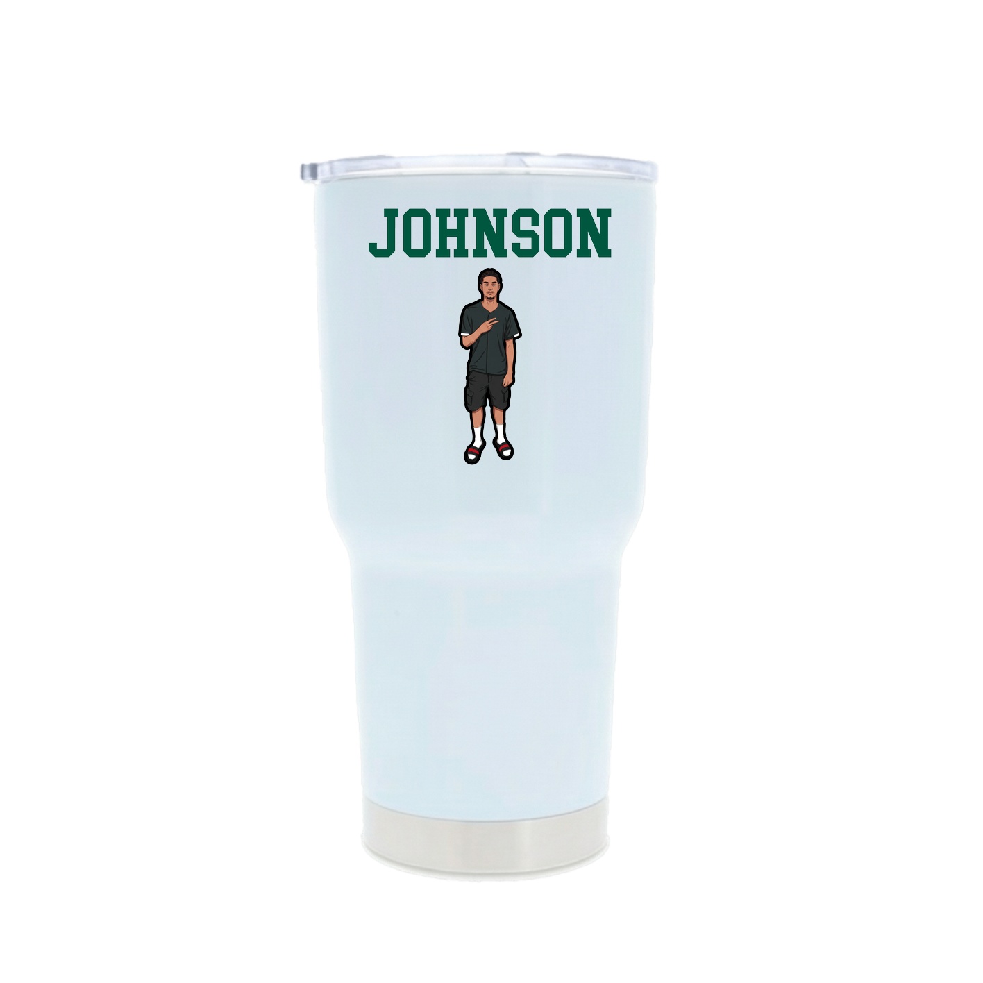 30oz Stainless Steel Tumbler — Shirsey in White