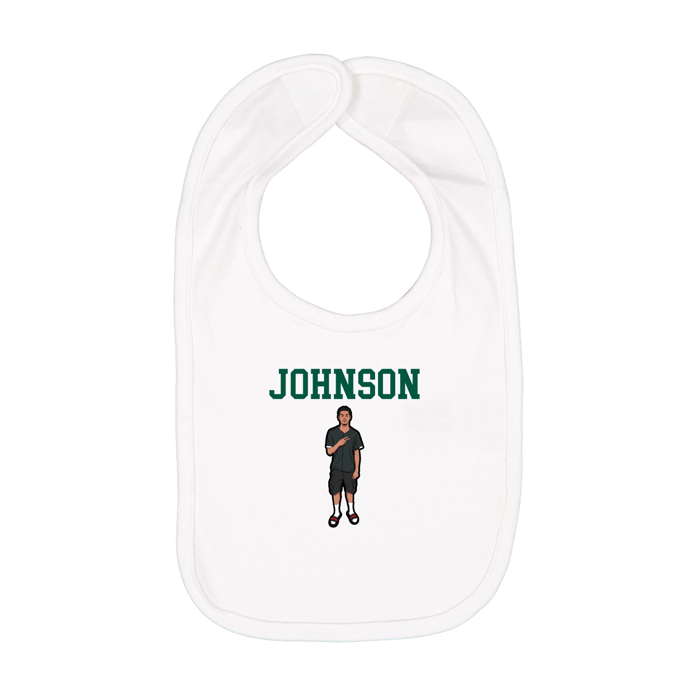 Infant Bib — Shirsey in White