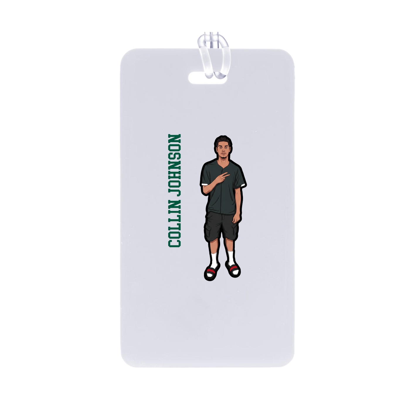 Bag Tag — Name Vertical in Classic
