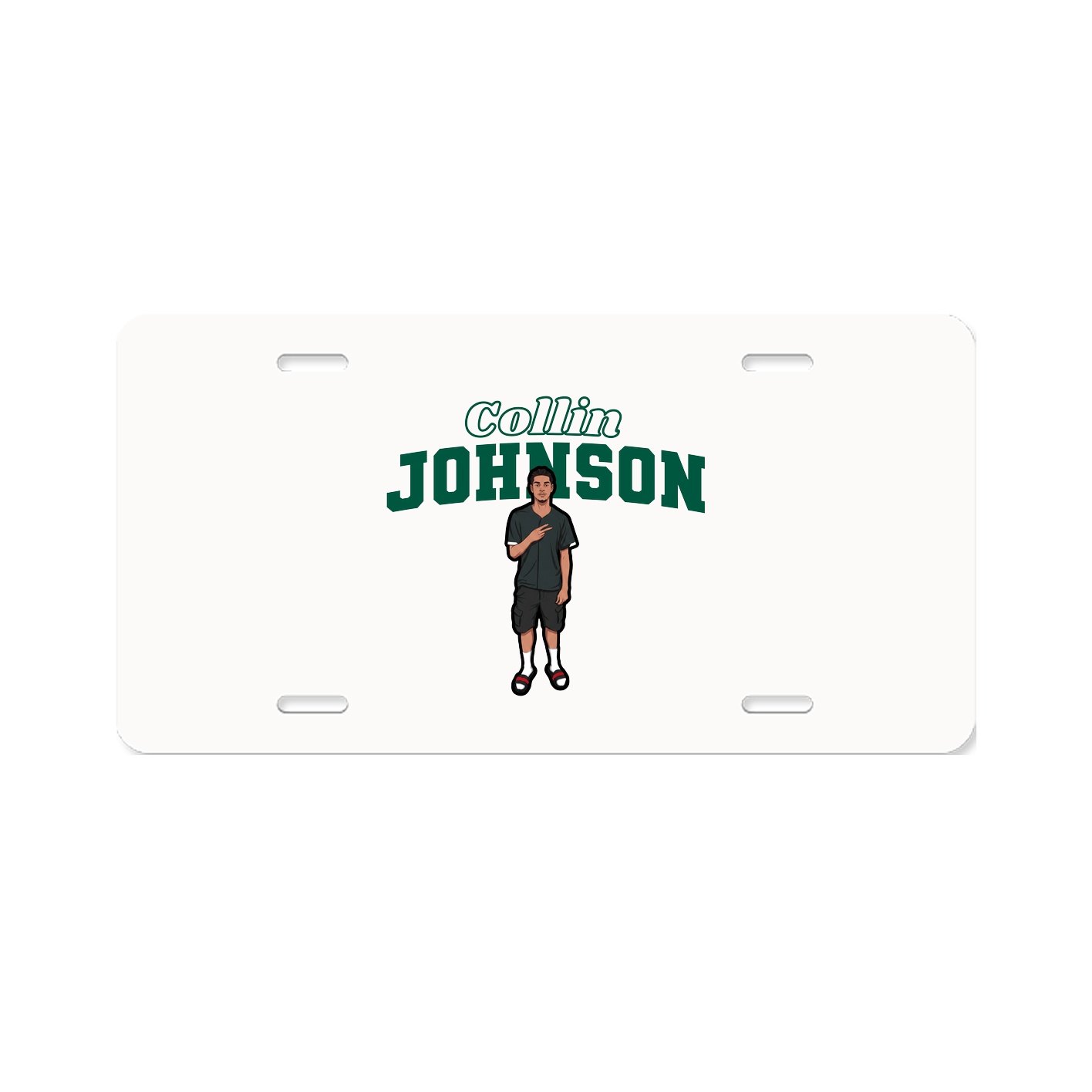 License Plate — Name Arch in Classic