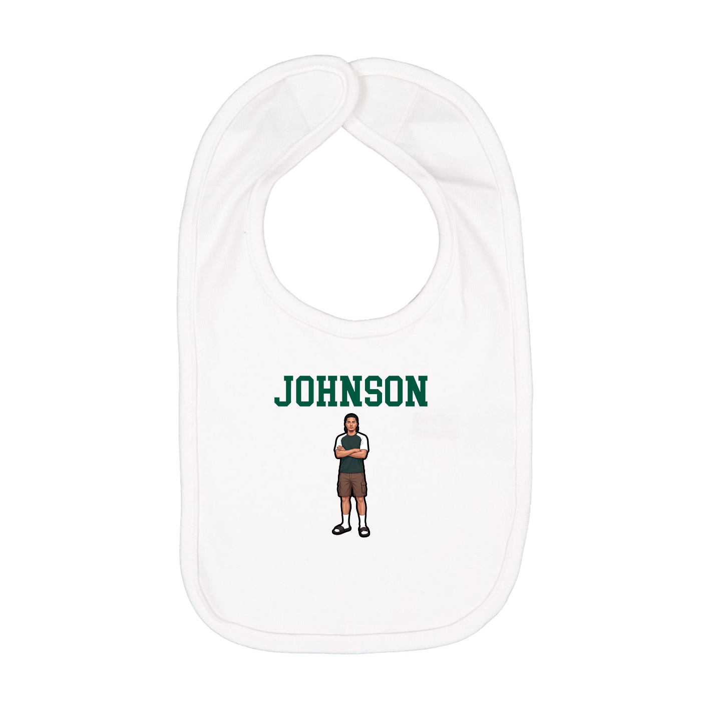 Infant Bib — Shirsey in White