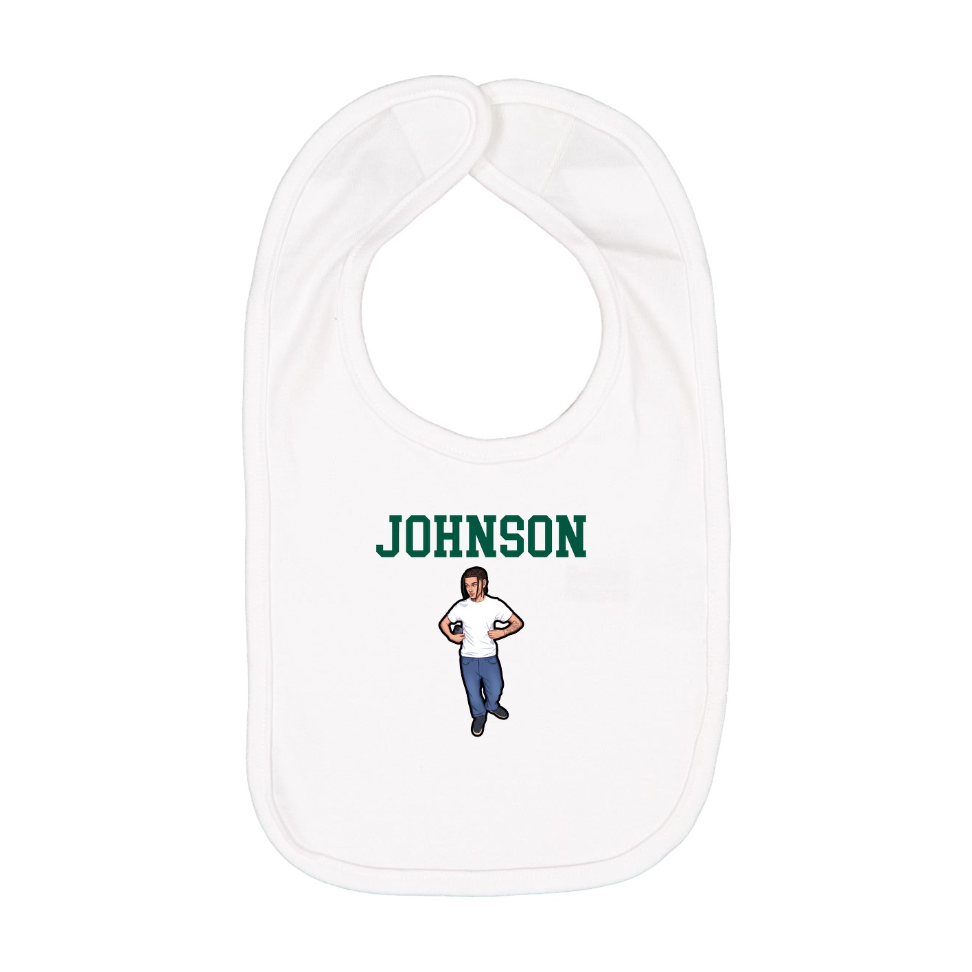 Infant Bib — Shirsey in White