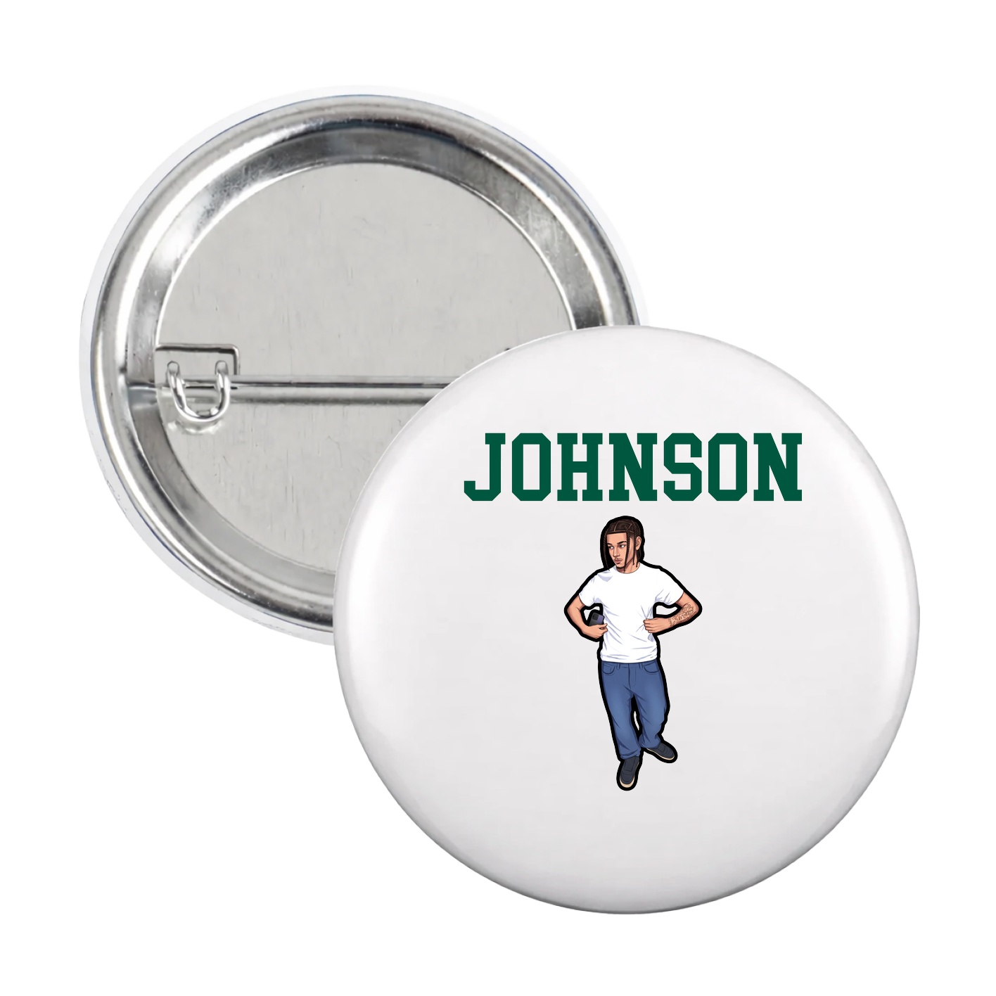Game Day Button — Shirsey in White