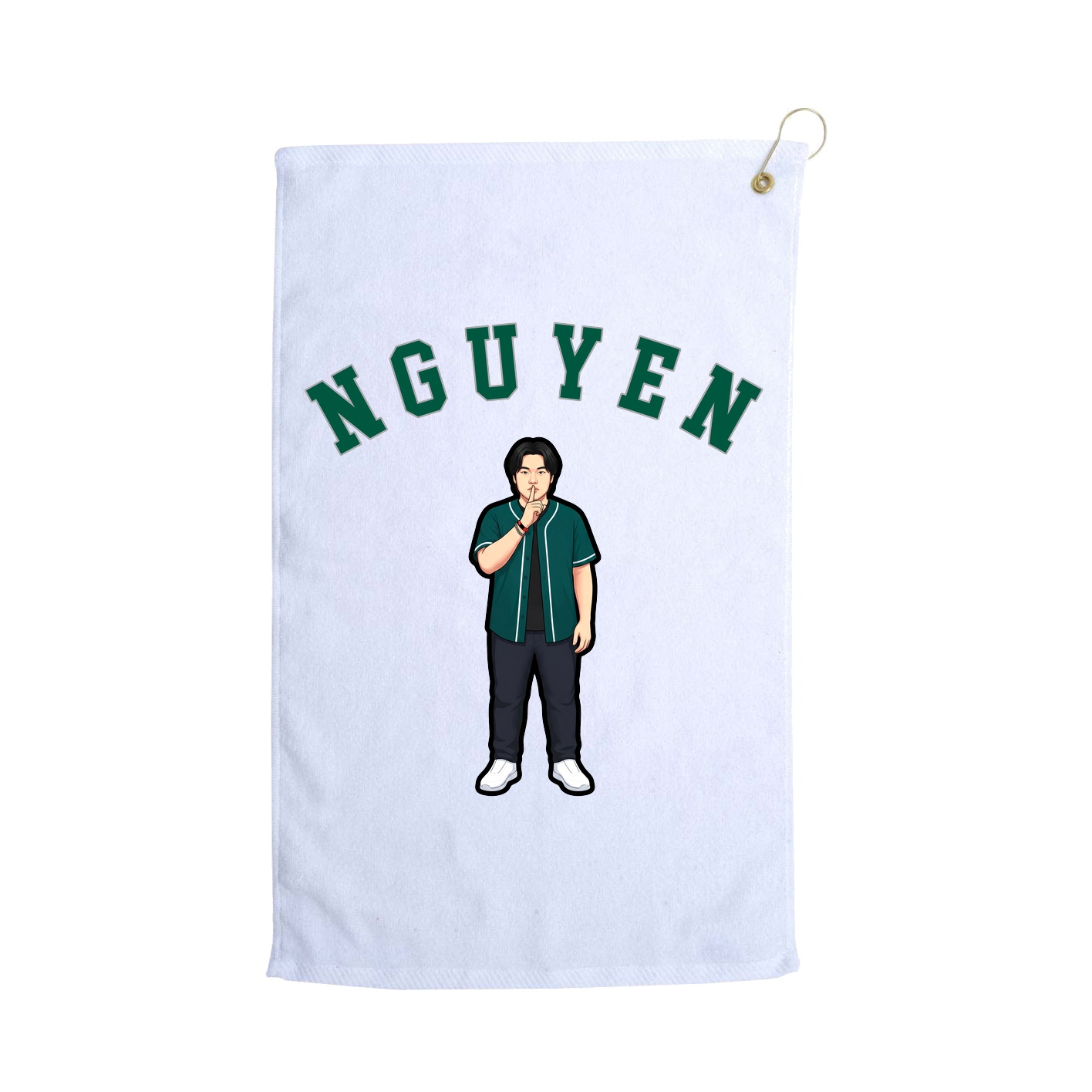 Golf Towel — Shirsey Arch in White