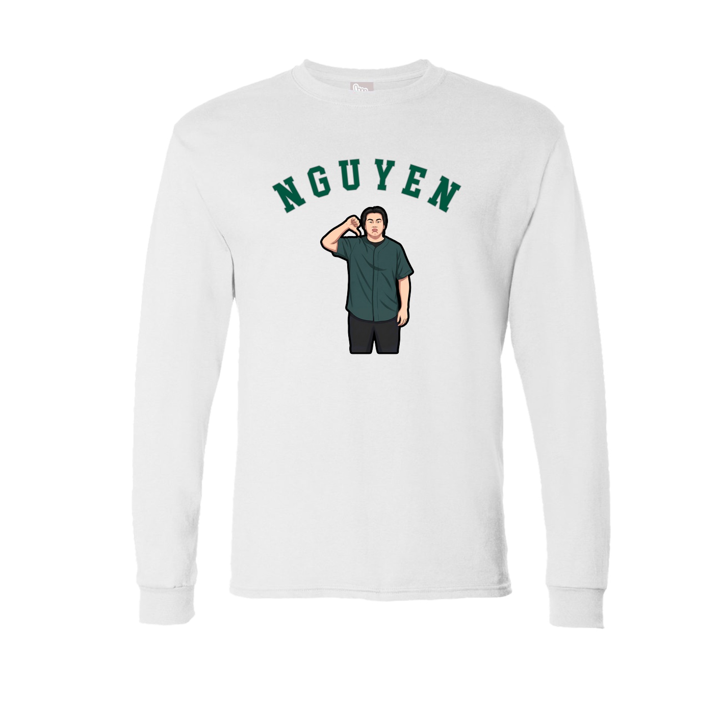 Long Sleeve Tee — Shirsey Arch in White