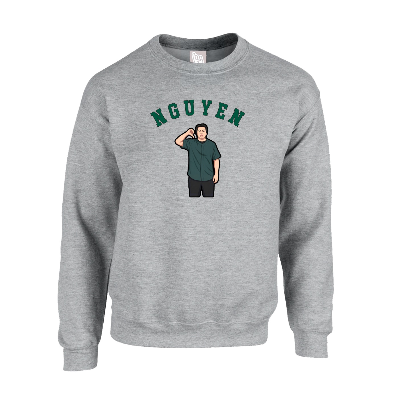 Fleece Crew — Shirsey Arch in Grey