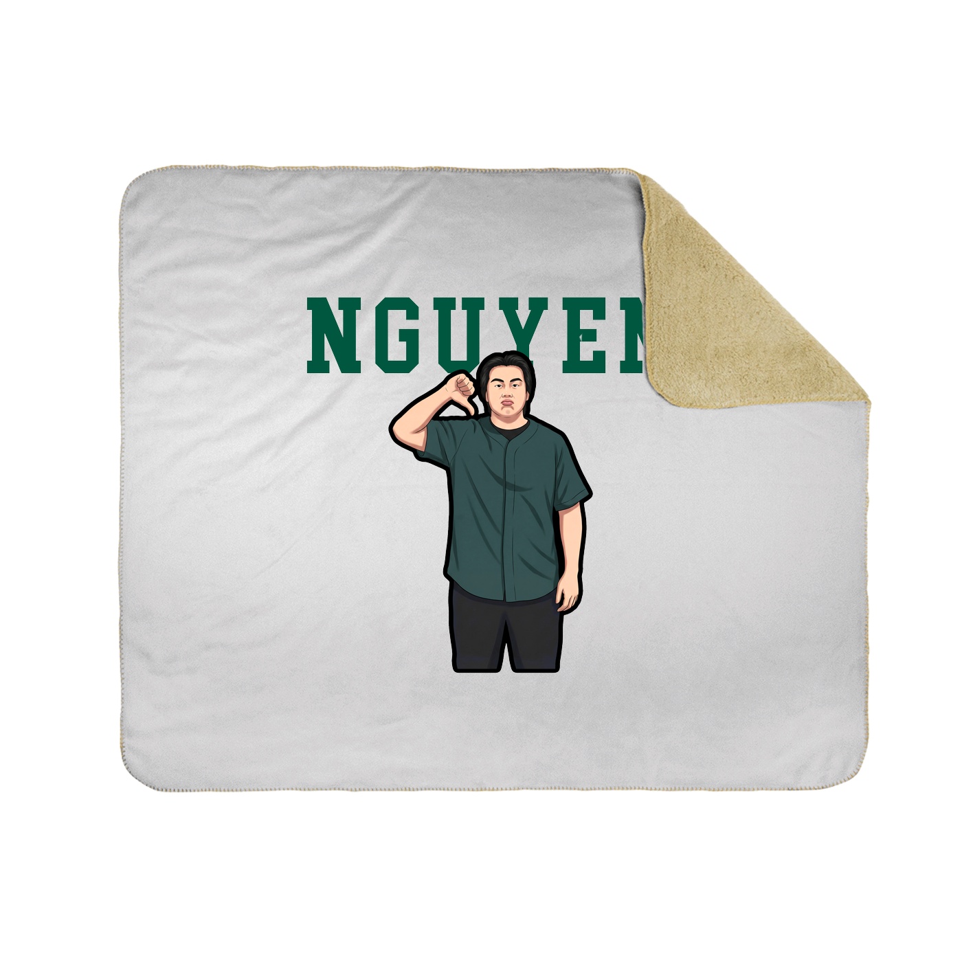Throw Blanket — Shirsey in White