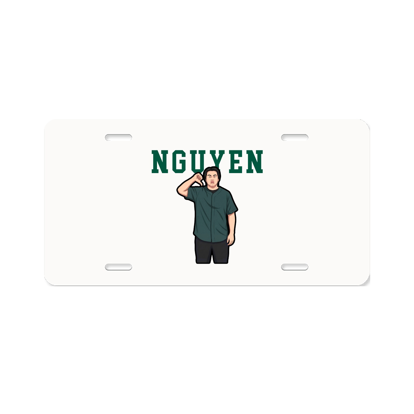License Plate — Shirsey in Classic