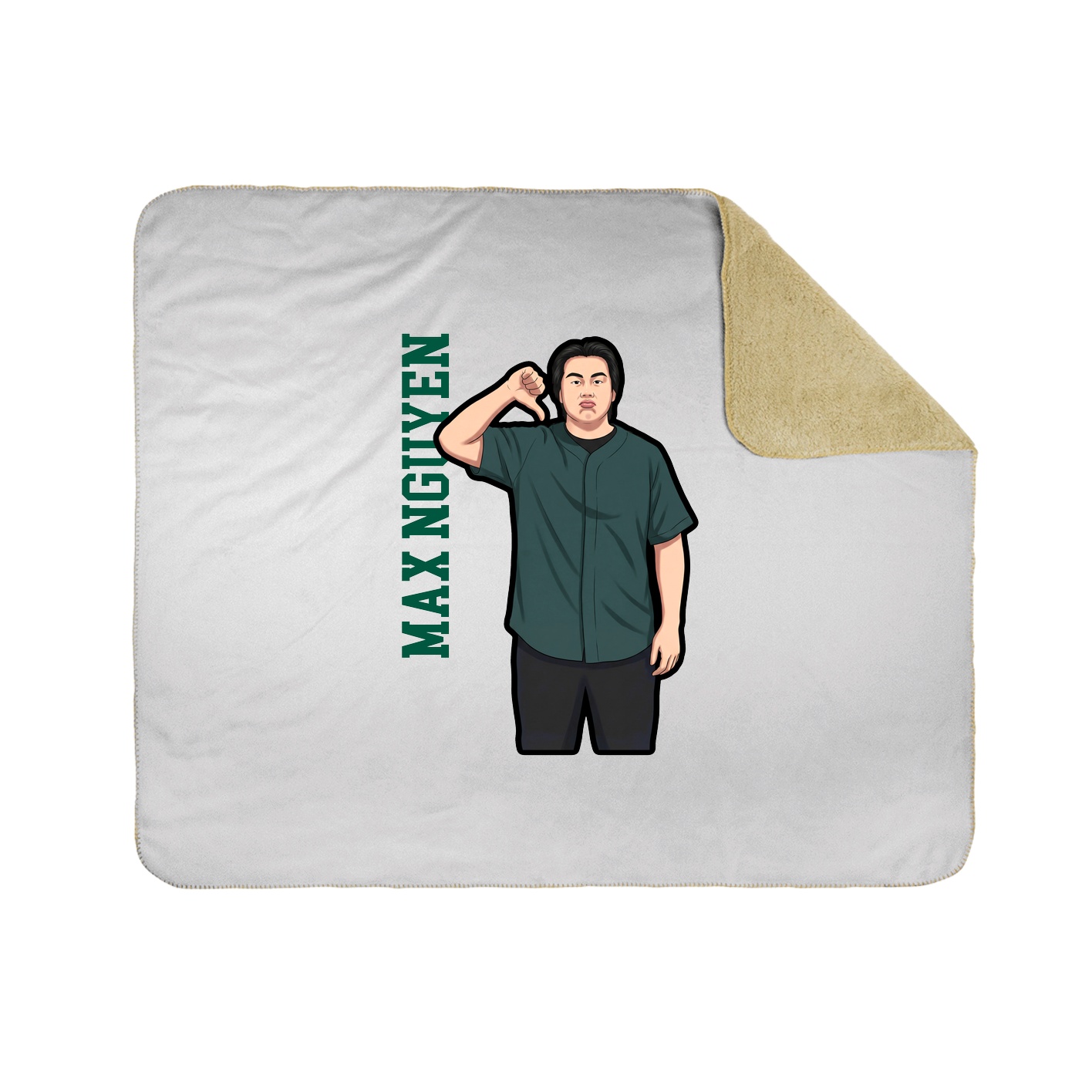 50x60 Sherpa Lined Throw Blanket