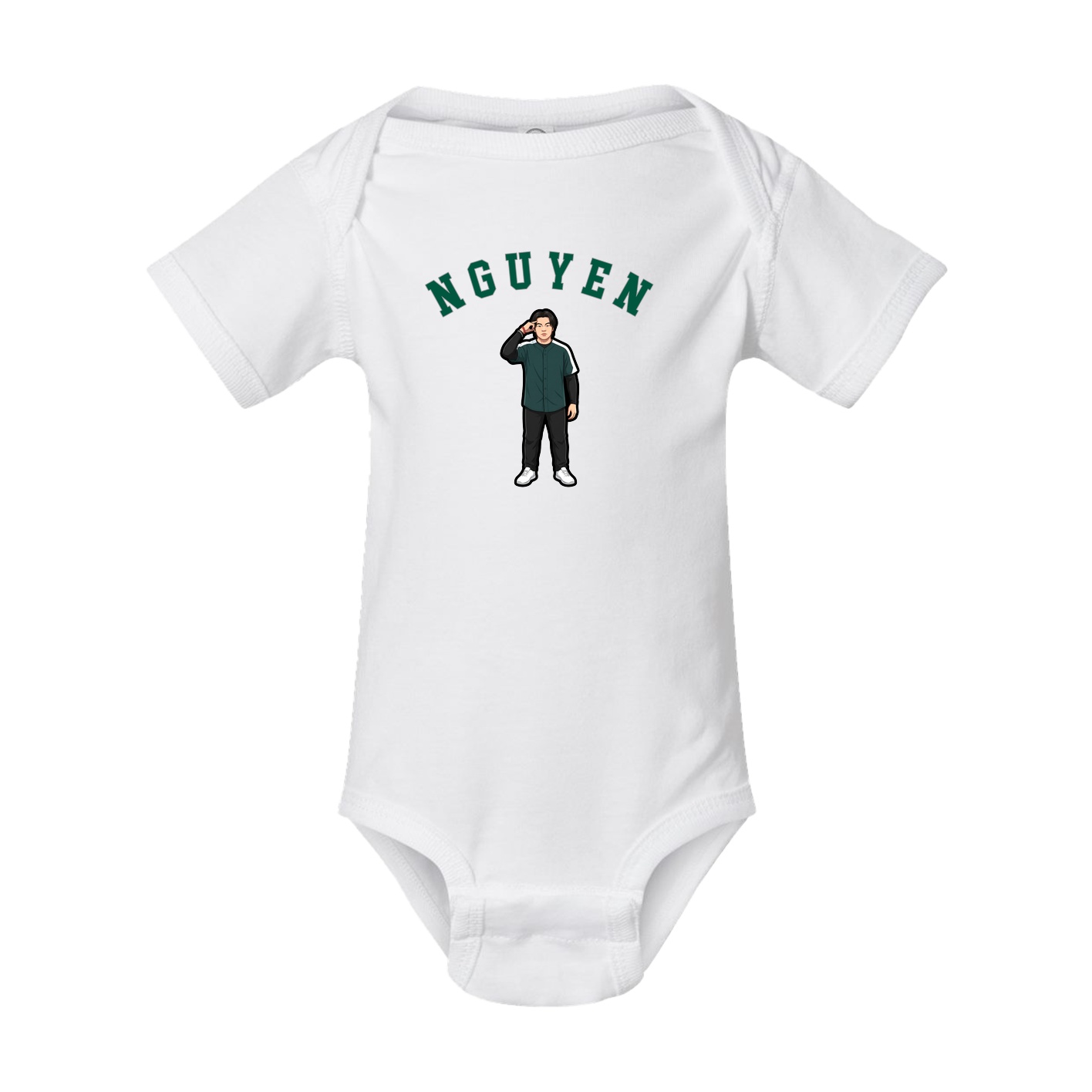 Baby Onesie — Shirsey Arch in White