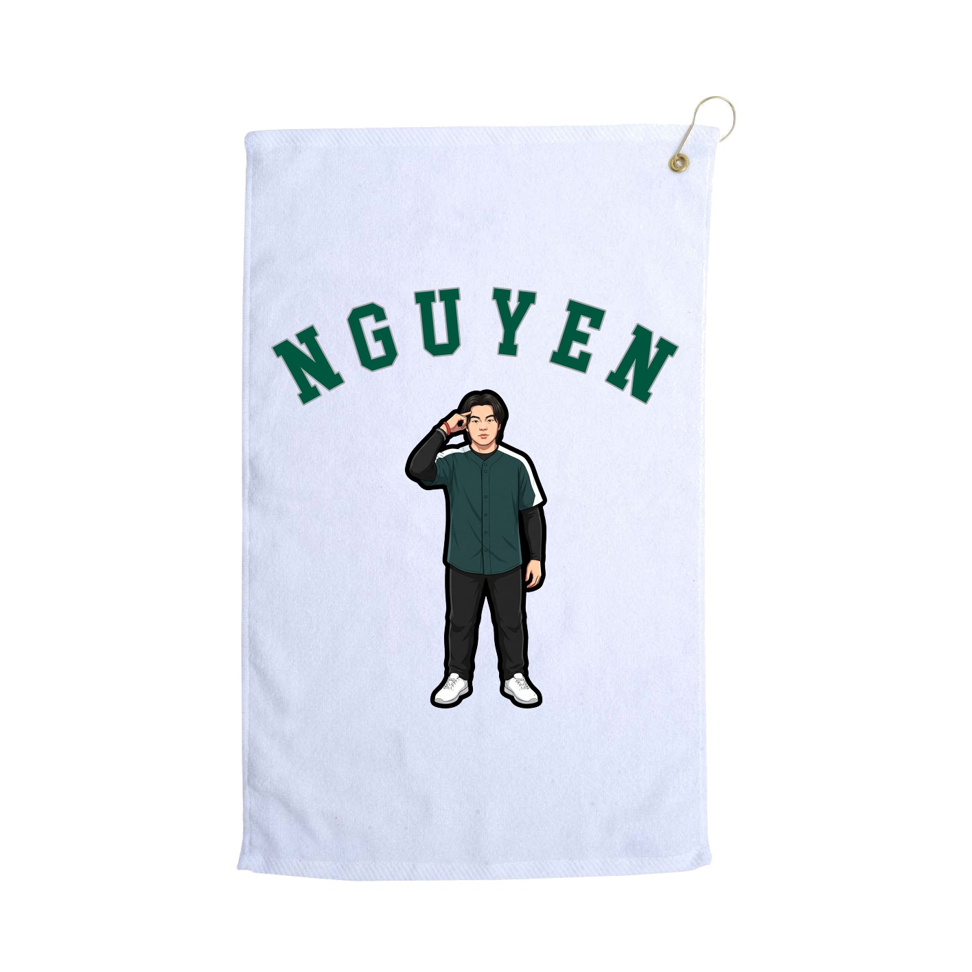 Golf Towel — Shirsey Arch in White