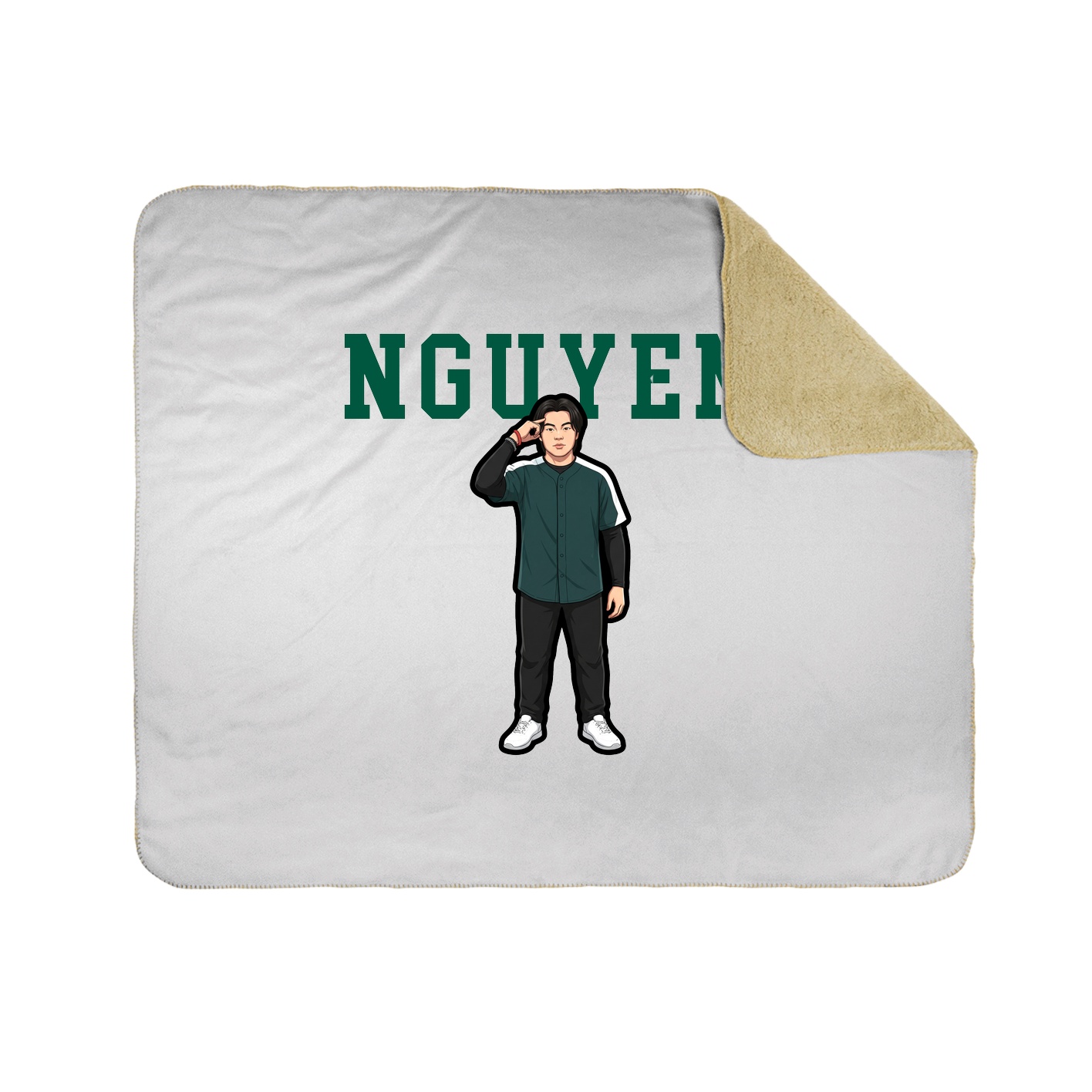Throw Blanket — Shirsey in White