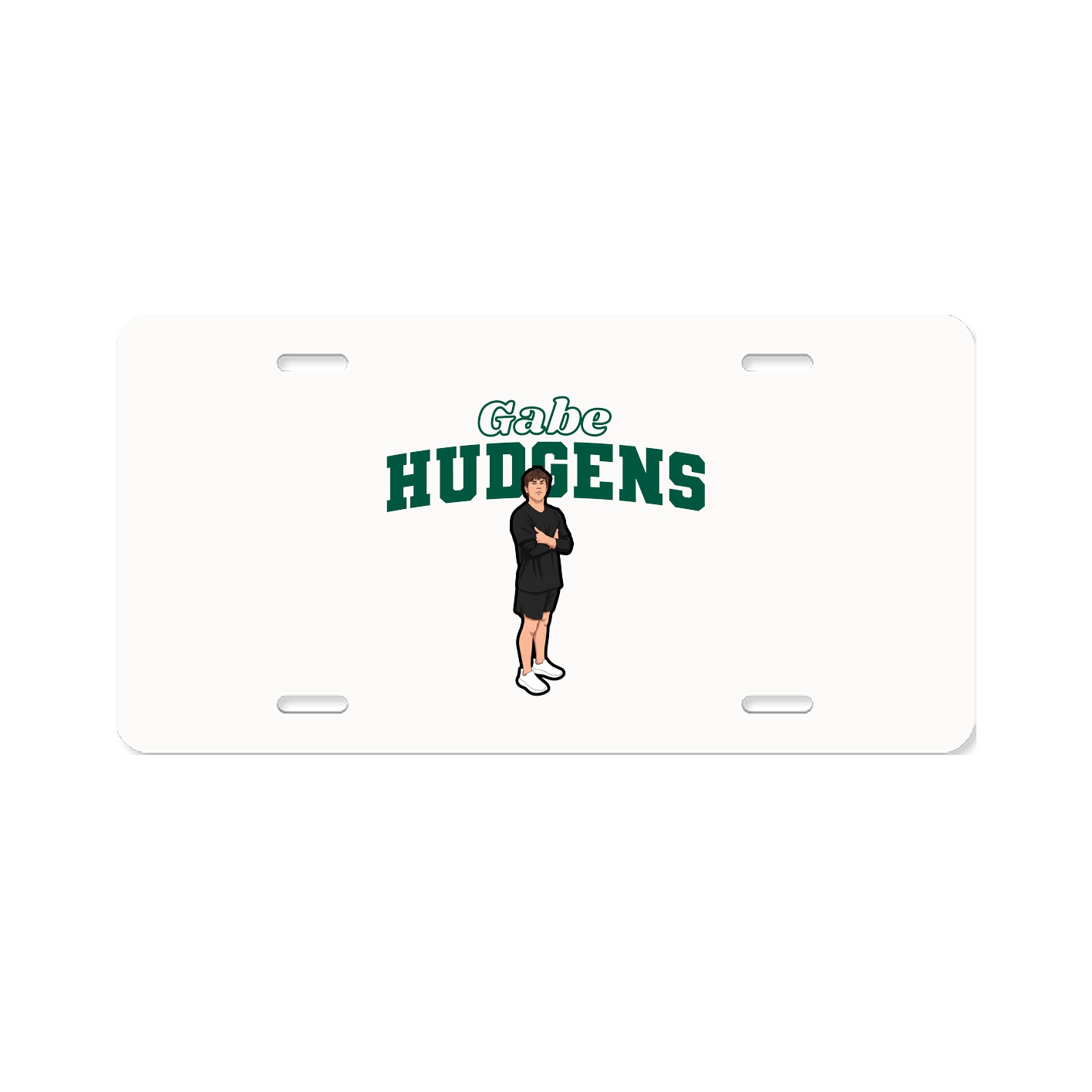 License Plate — Name Arch in Classic