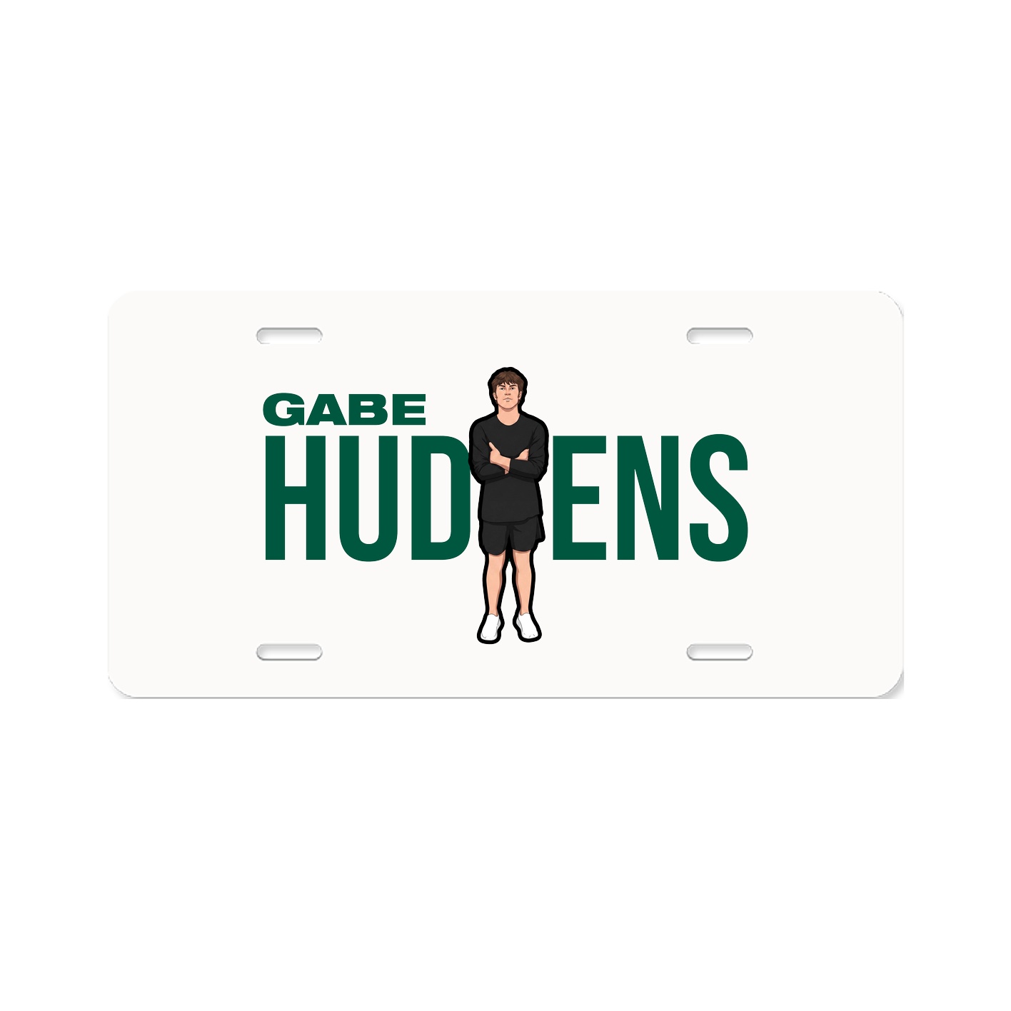 License Plate — Player Name in Classic