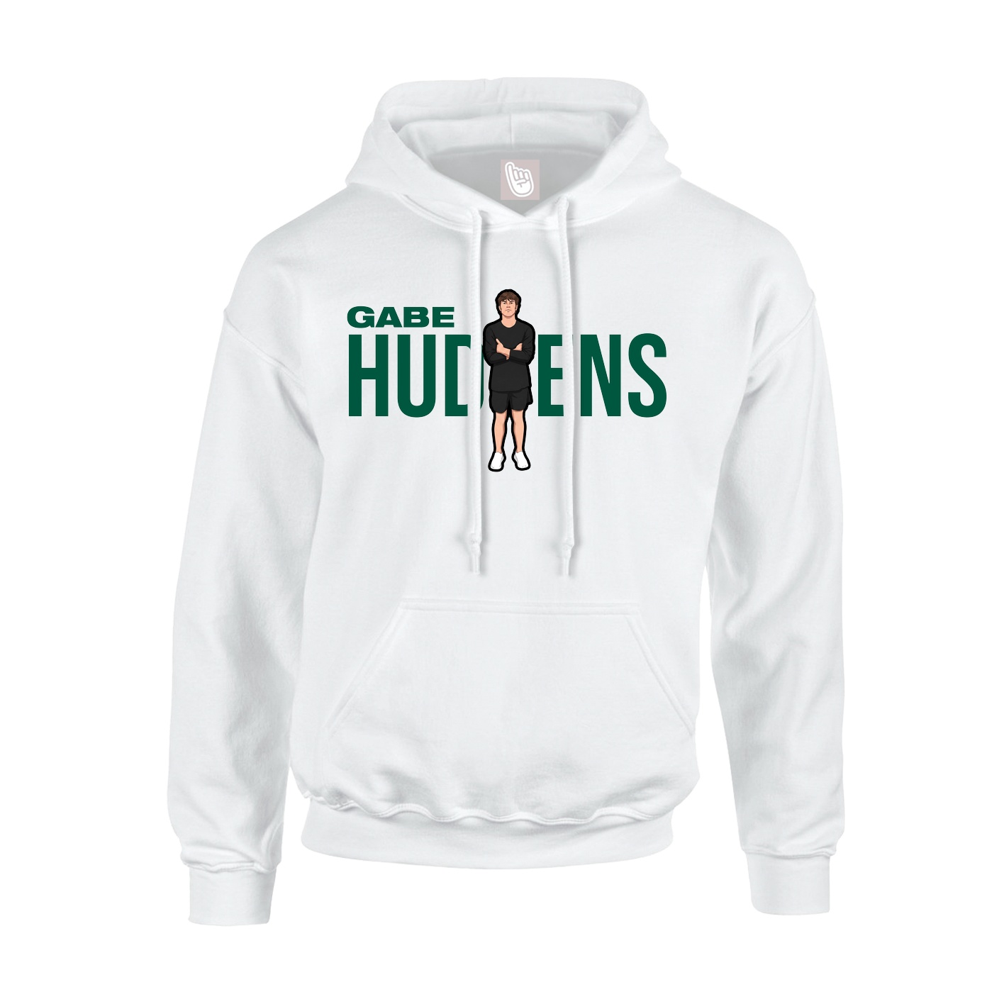 Youth Hoodie — Player Name in White
