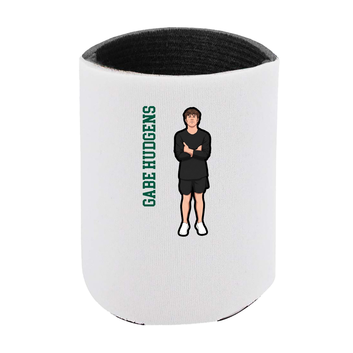 Can Holder — Name Vertical in White