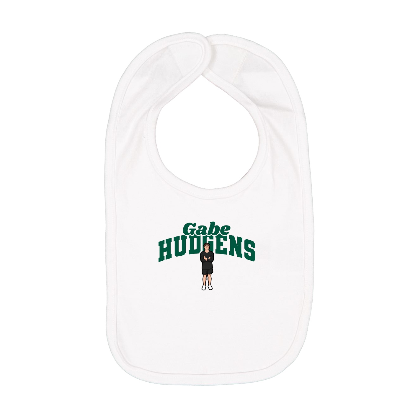 Infant Bib — Signature Arch in White