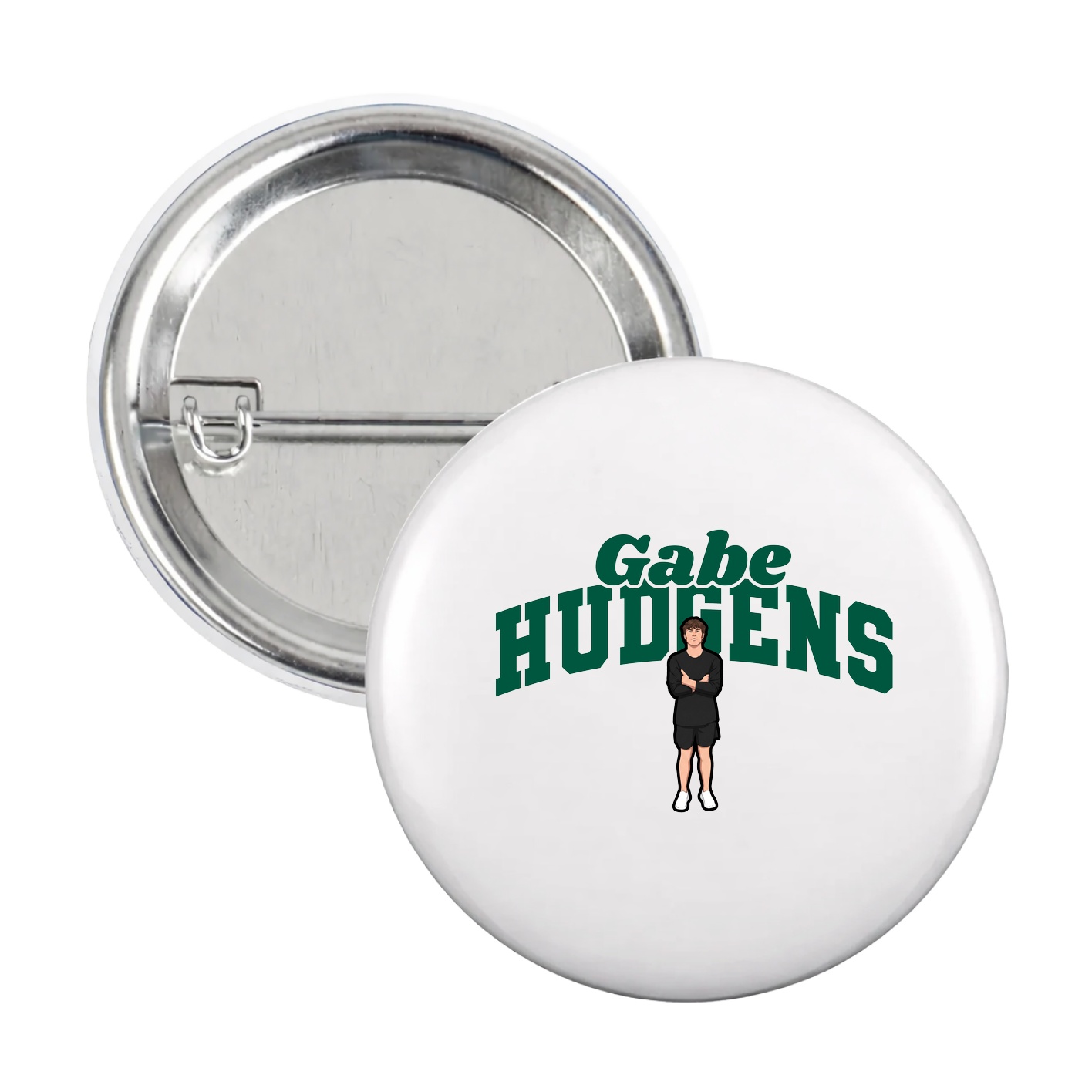 Game Day Button — Signature Arch in White