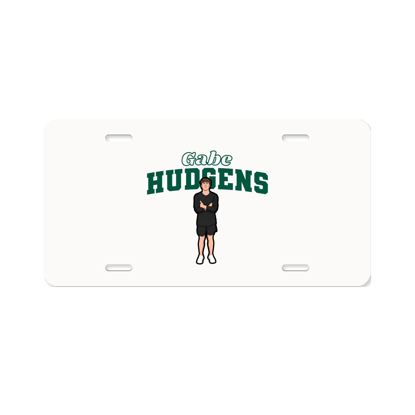 License Plate — Name Arch in Classic