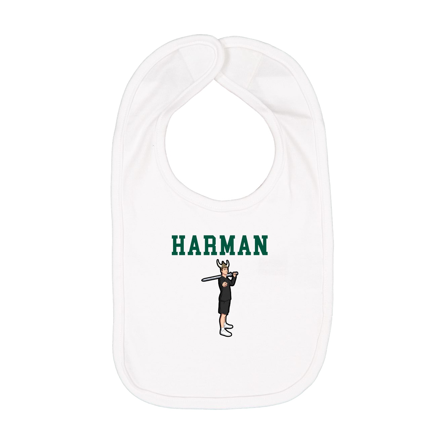 Infant Bib — Shirsey in White