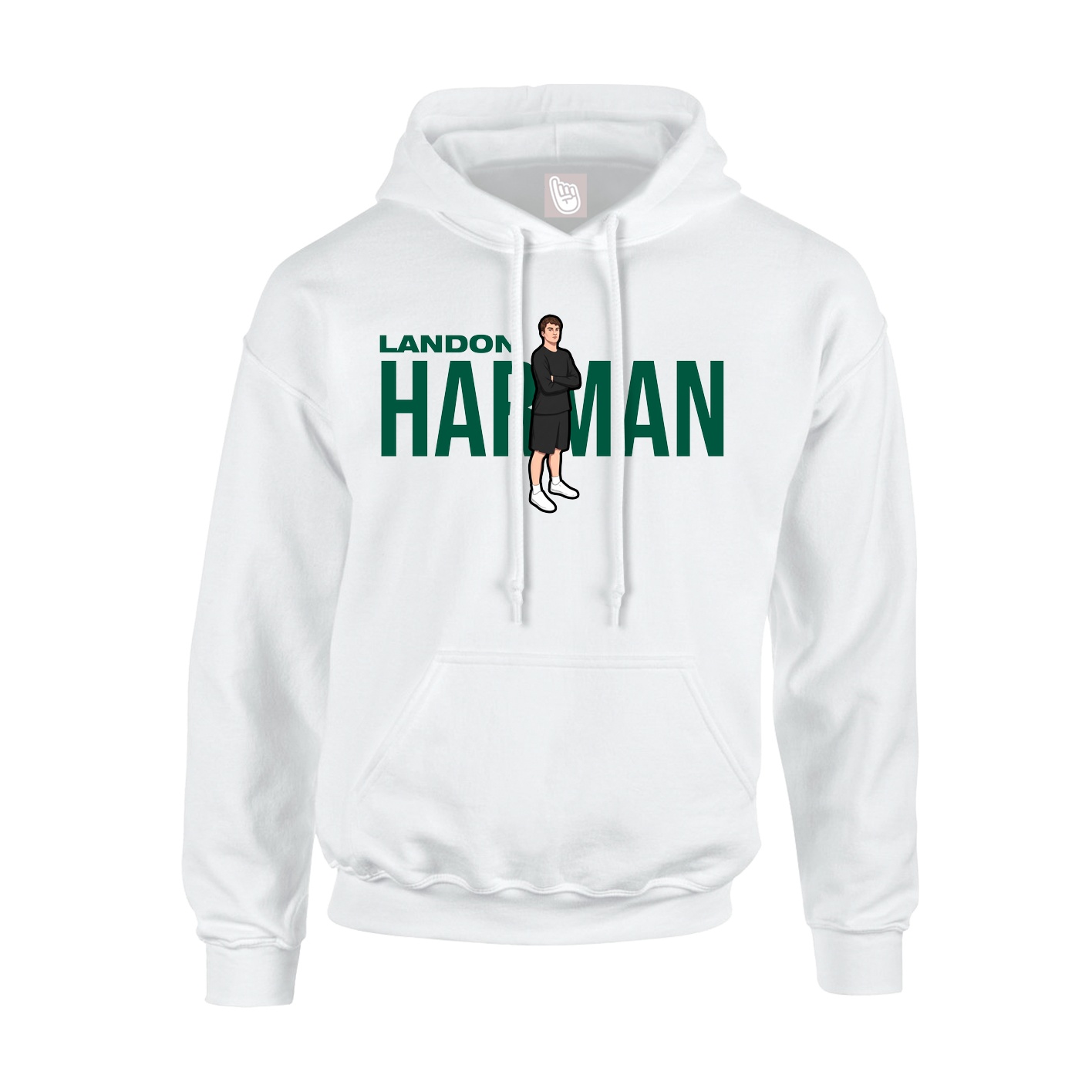 Hoodie — Player Name in White