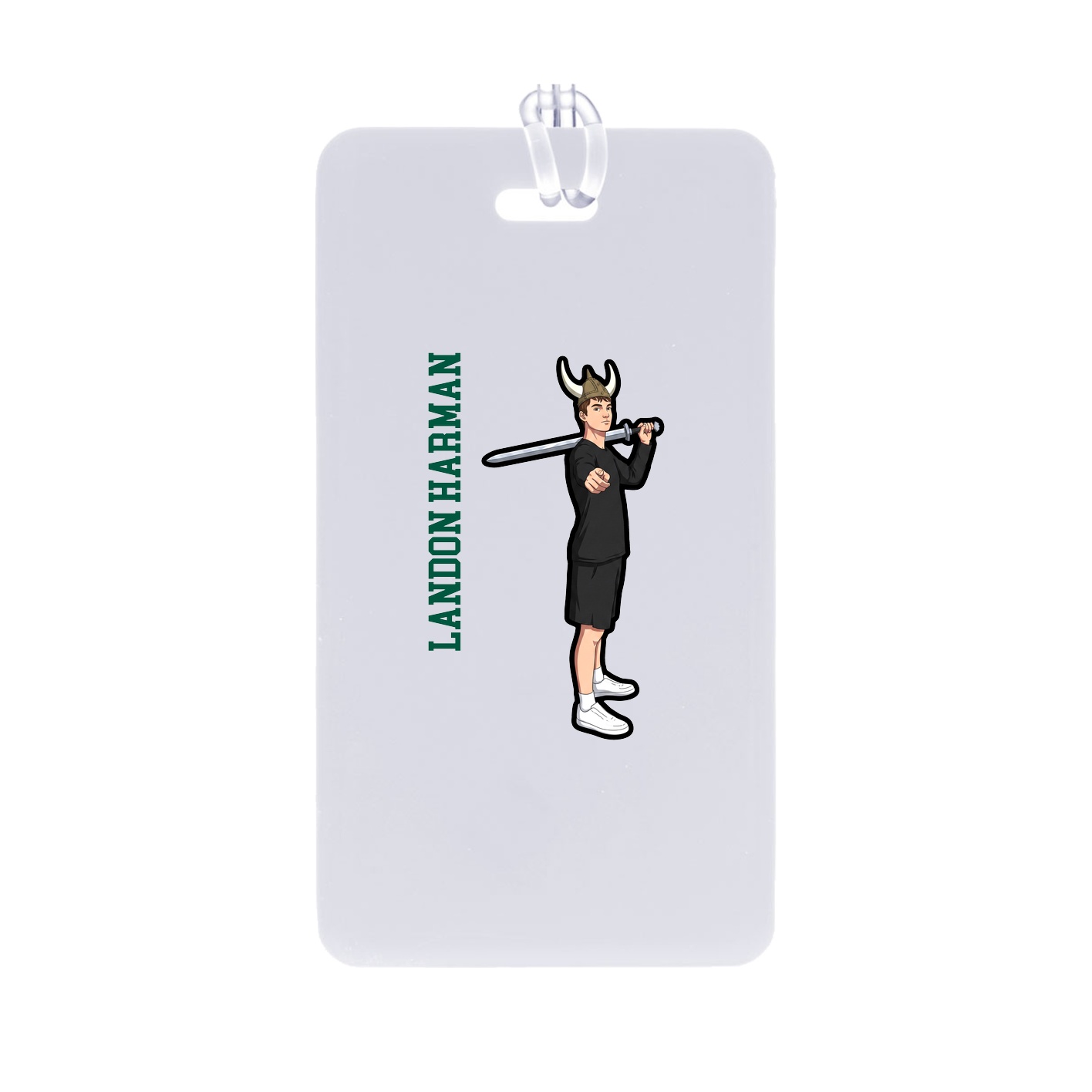 Bag Tag — Name Vertical in Classic