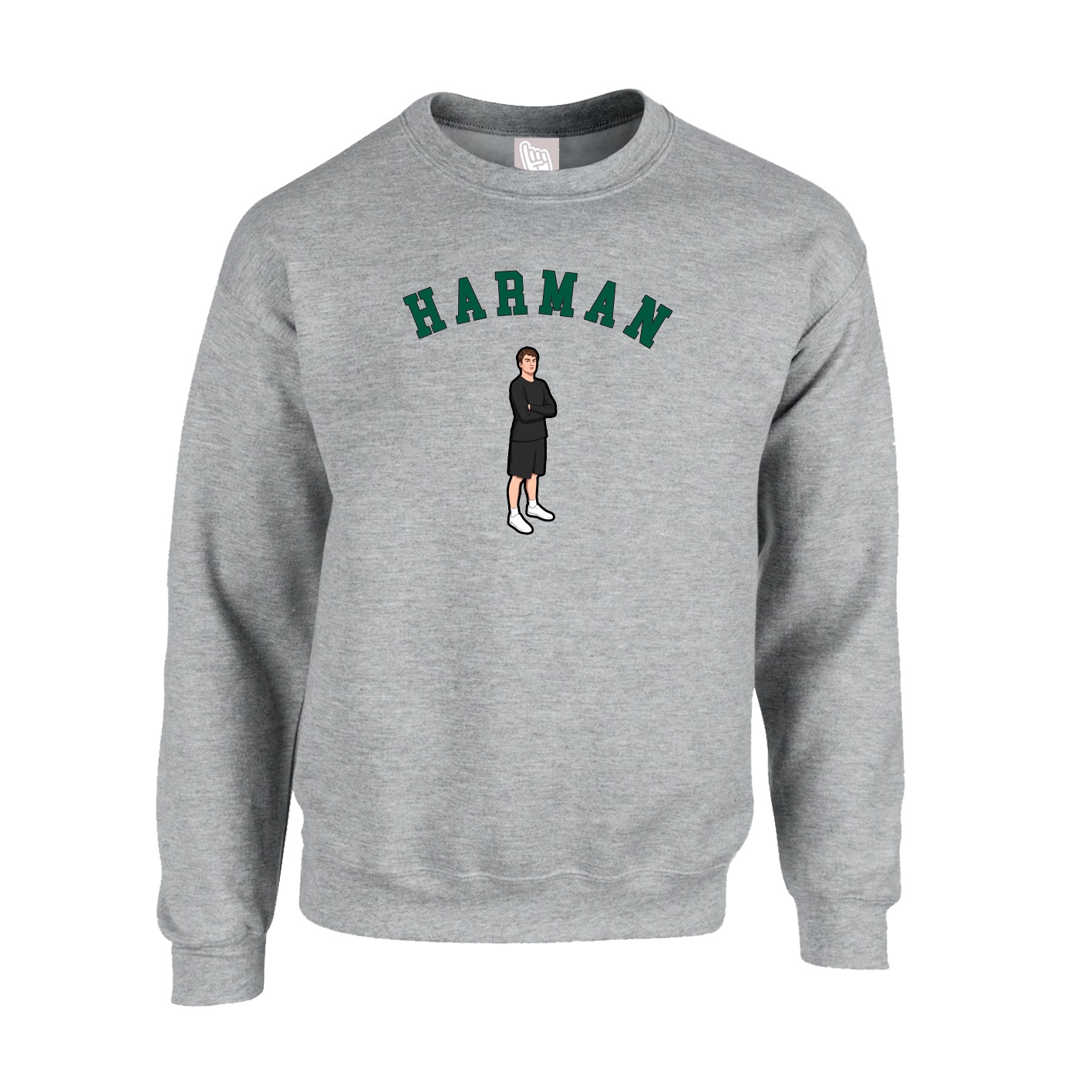 Fleece Crew — Shirsey Arch in Grey