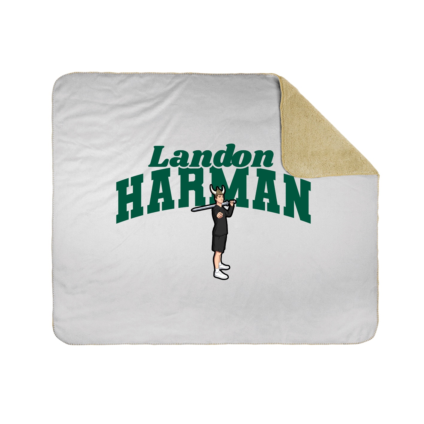 Throw Blanket — Signature Arch in White