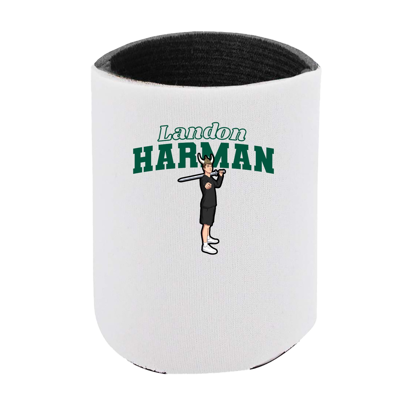 Can Holder — Name Arch in White