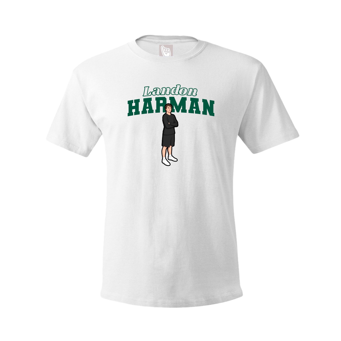 Tee — Name Arch in White