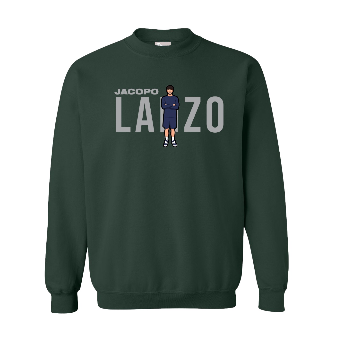 Fleece Crew — Player Name in Green