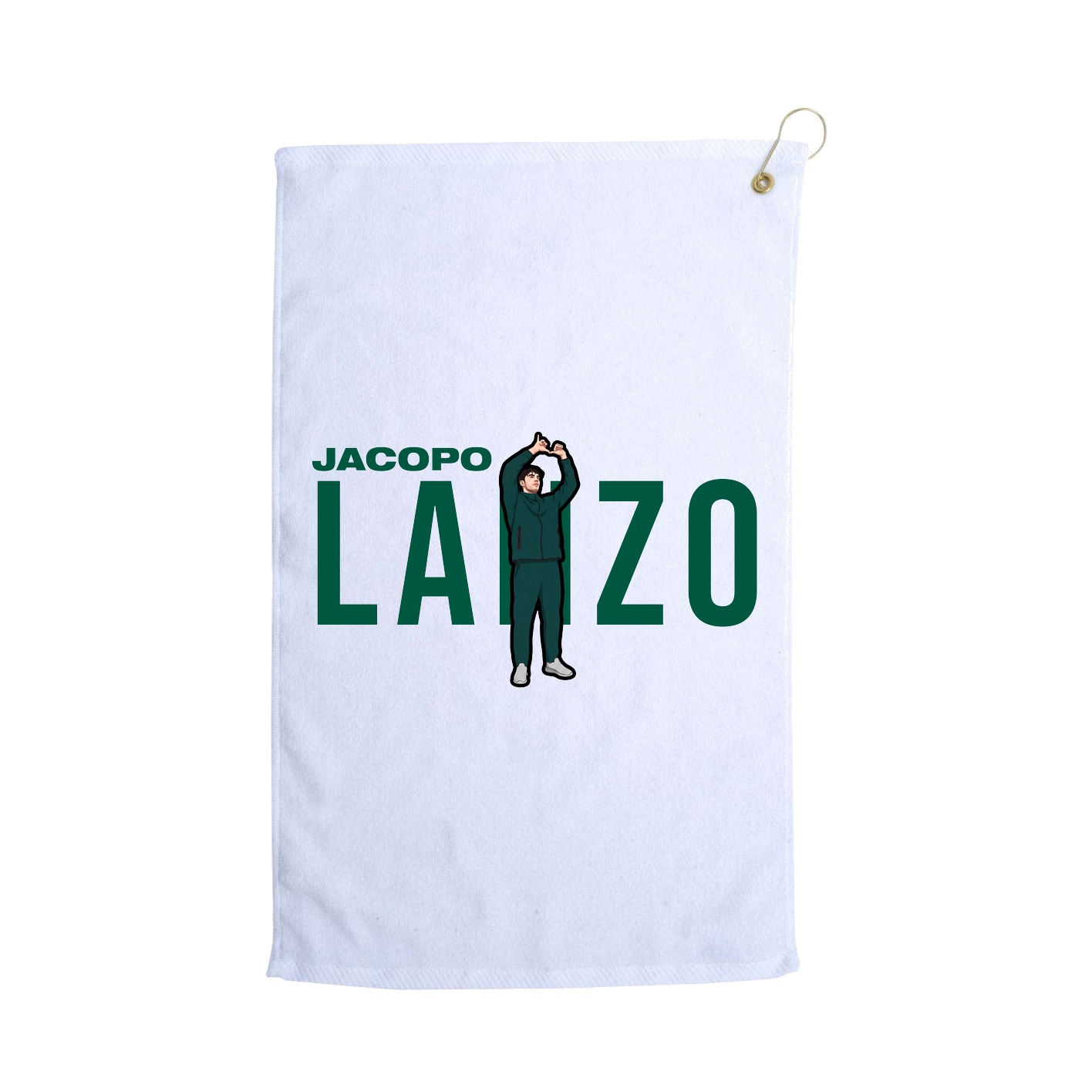 Golf Towel — Player Name in White