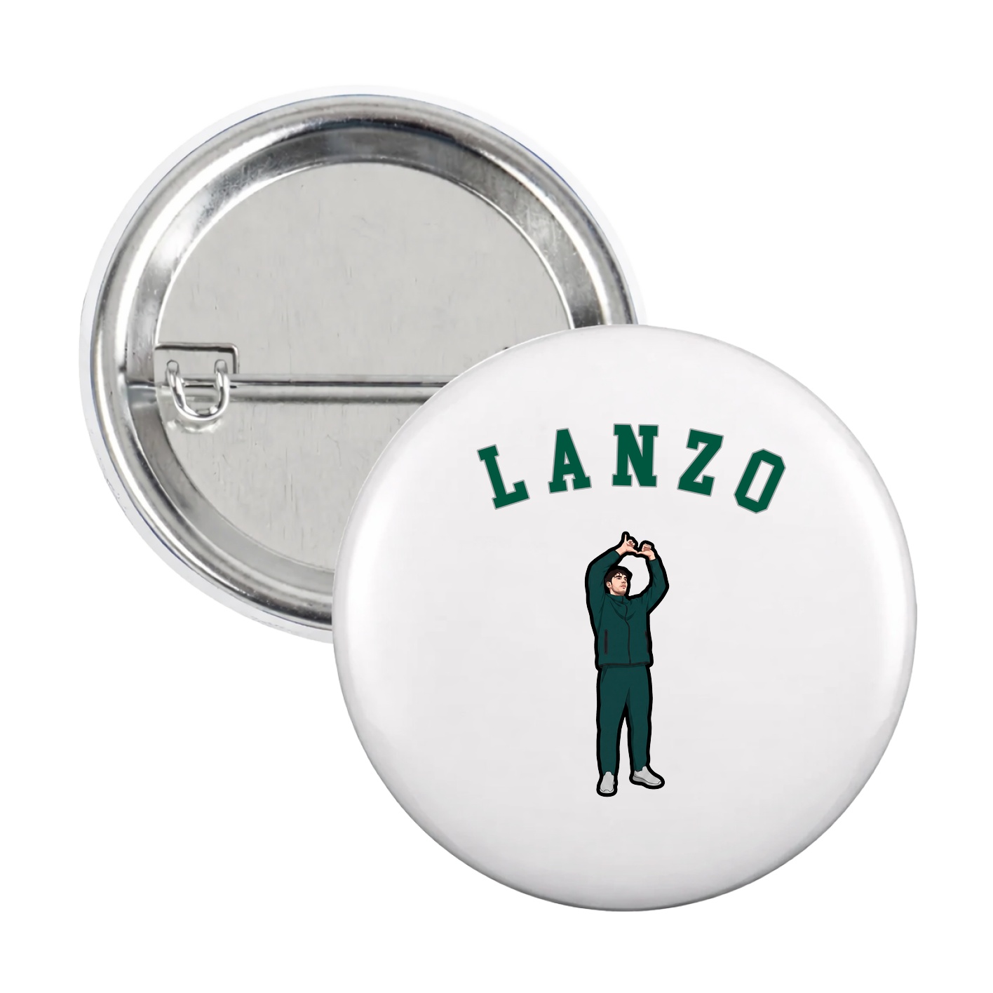 Game Day Button — Shirsey Arch in White