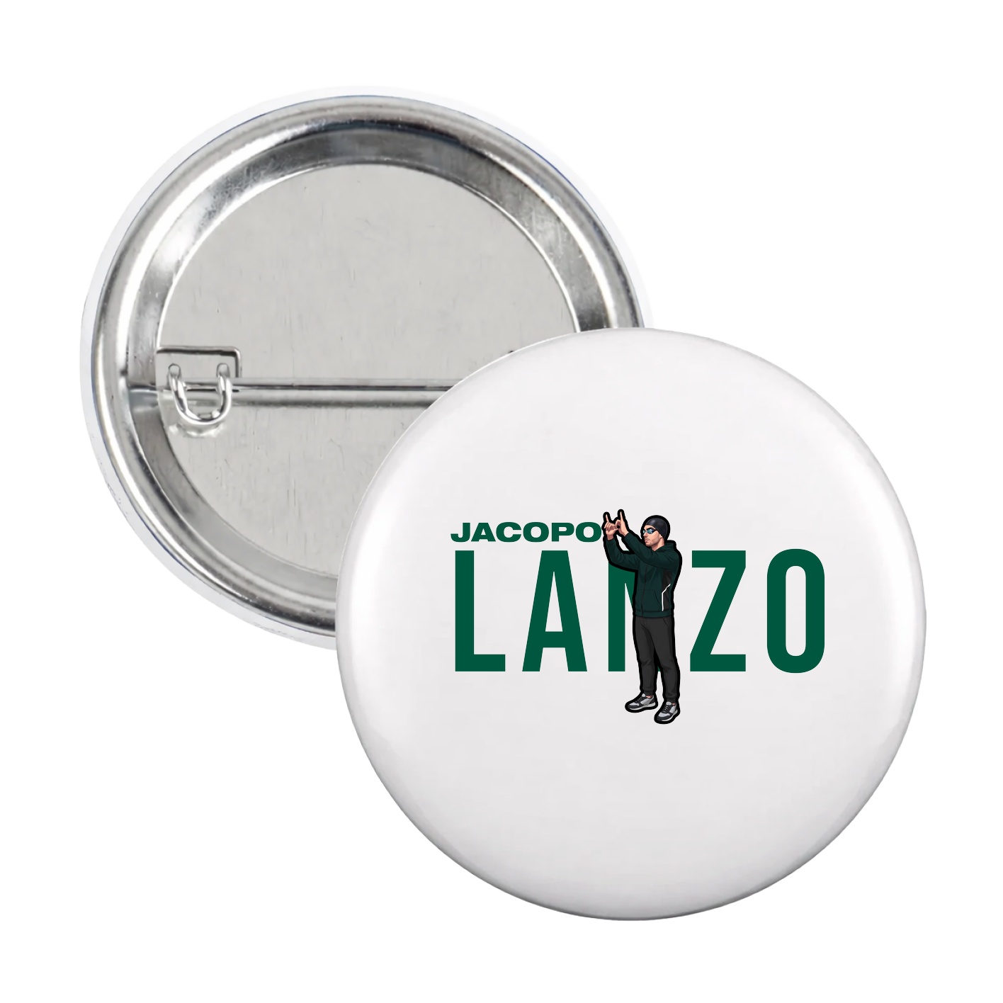 Game Day Button — Player Name in White