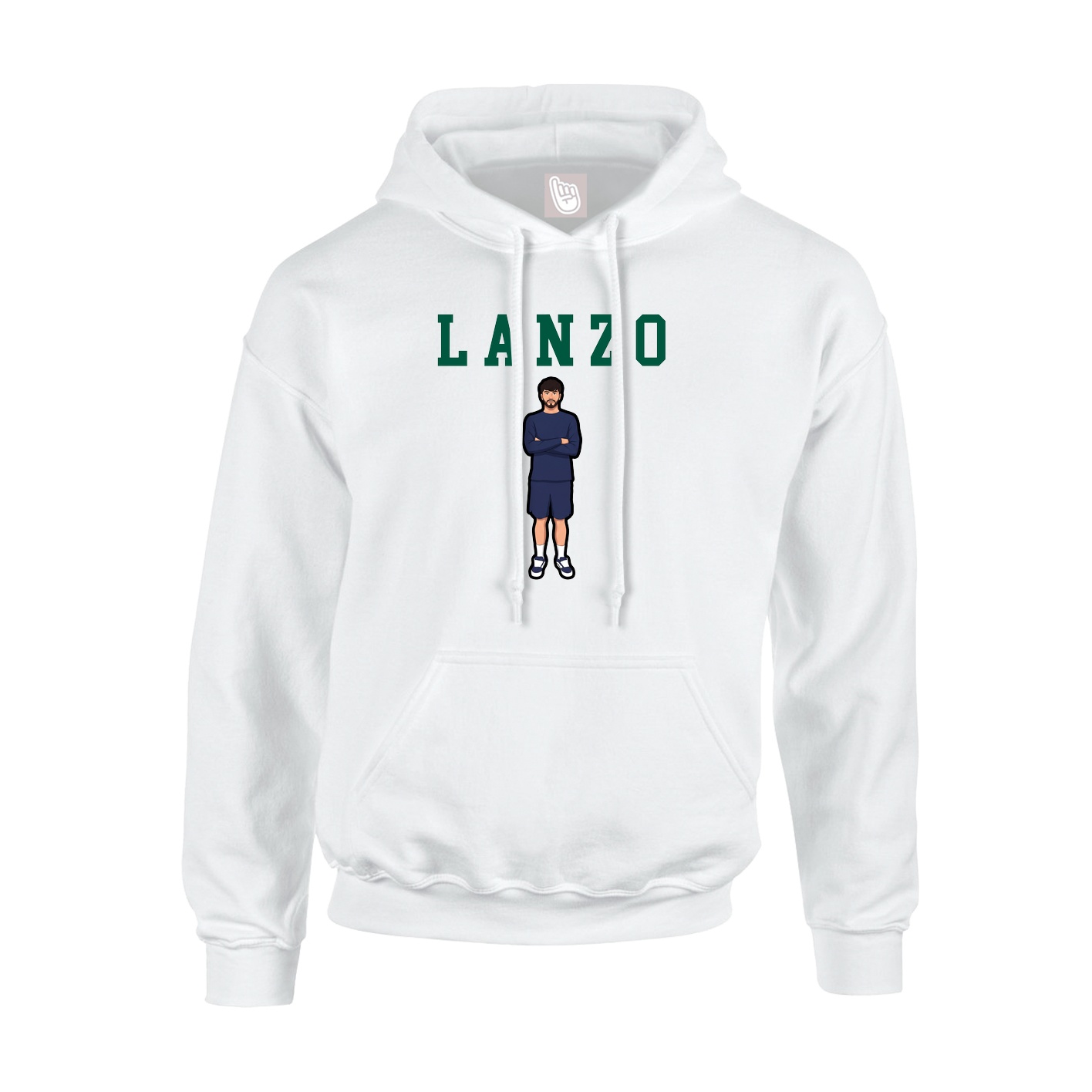 Hoodie — Shirsey in White