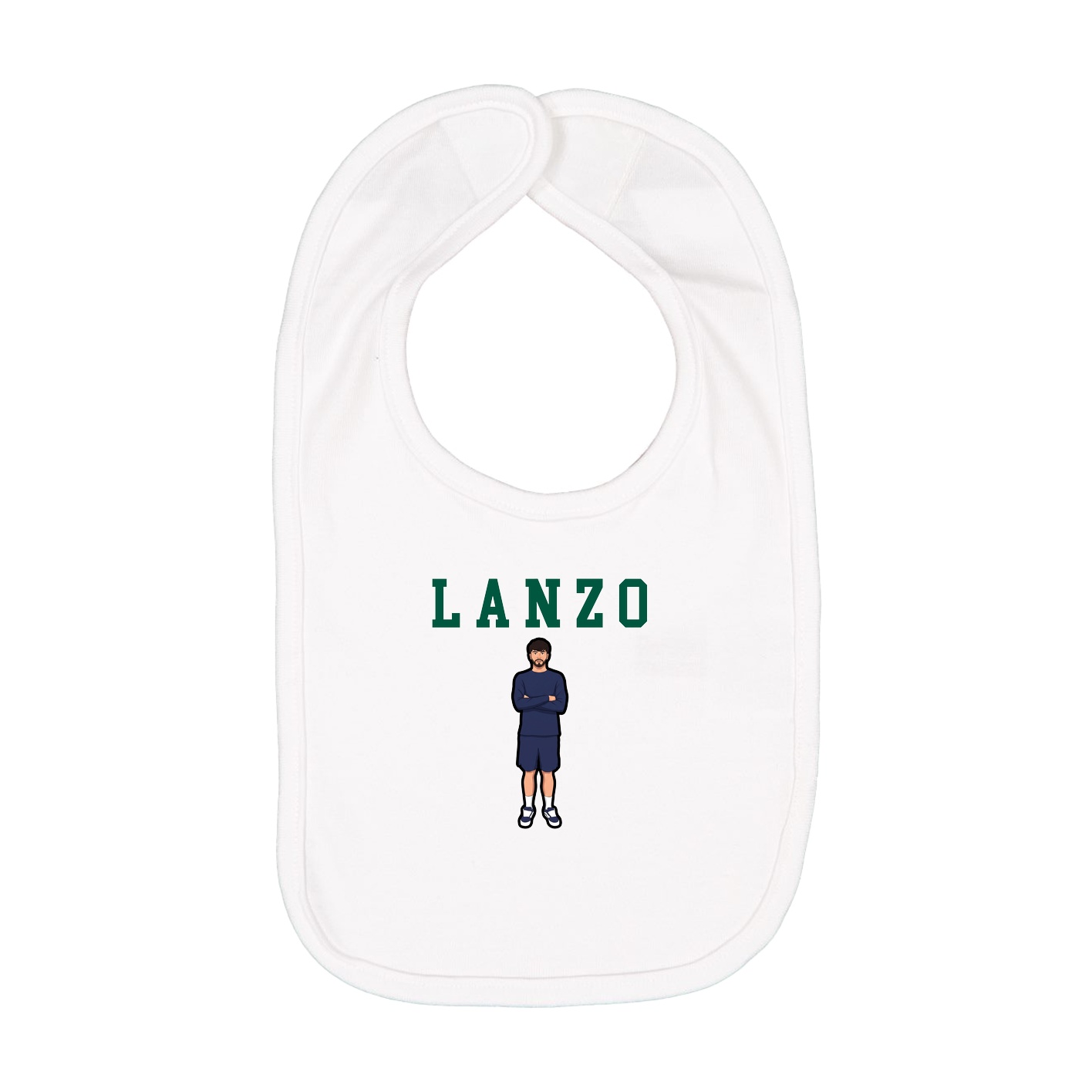 Infant Bib — Shirsey in White