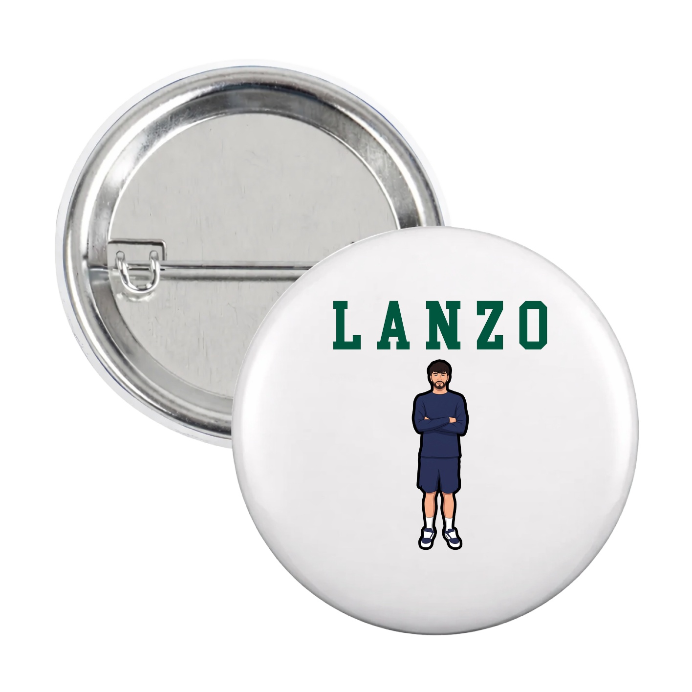 Game Day Button — Shirsey in White