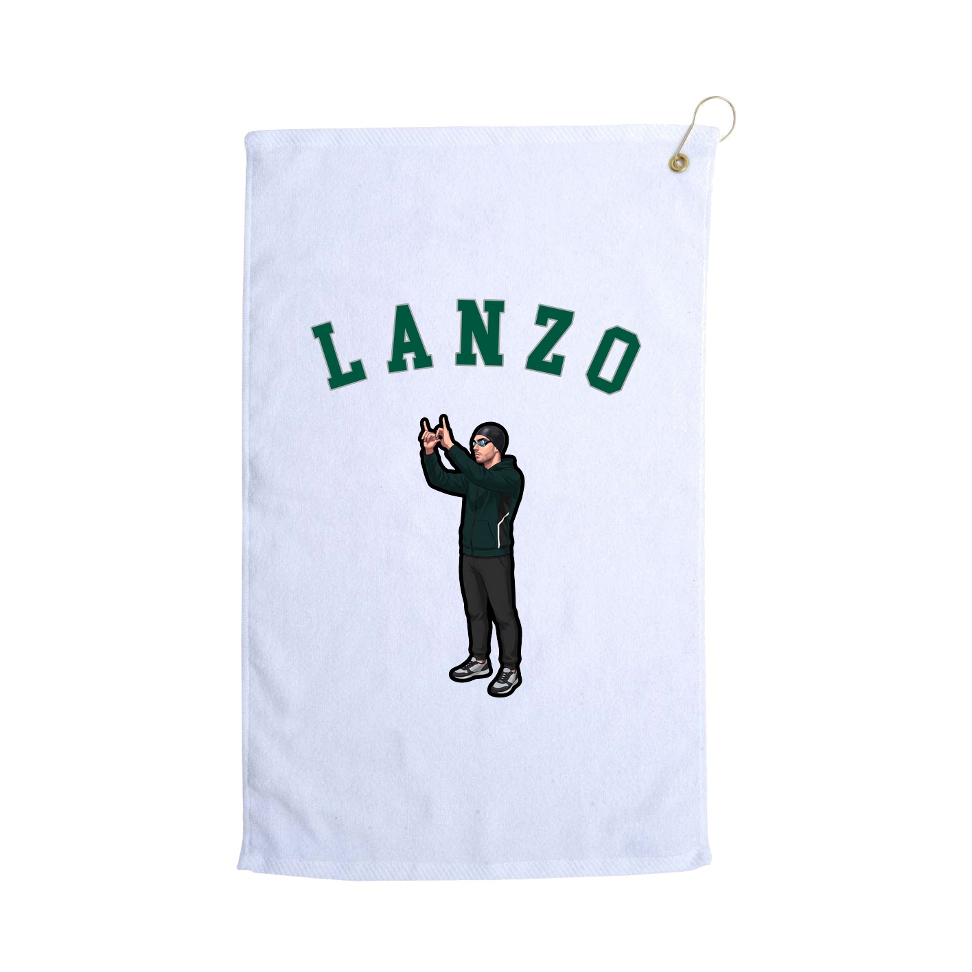 Golf Towel — Shirsey Arch in White