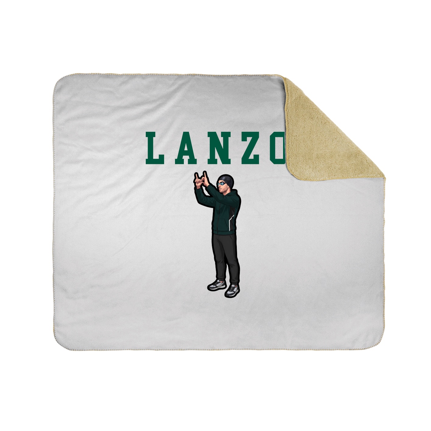 Throw Blanket — Shirsey in White