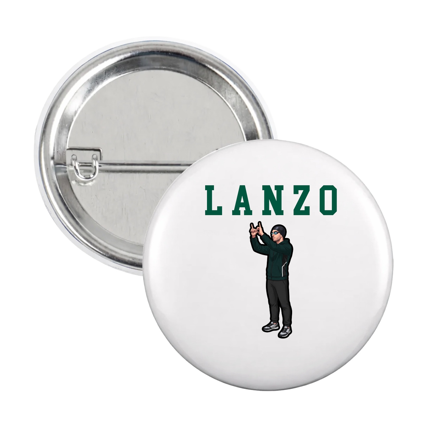 Game Day Button — Shirsey in White